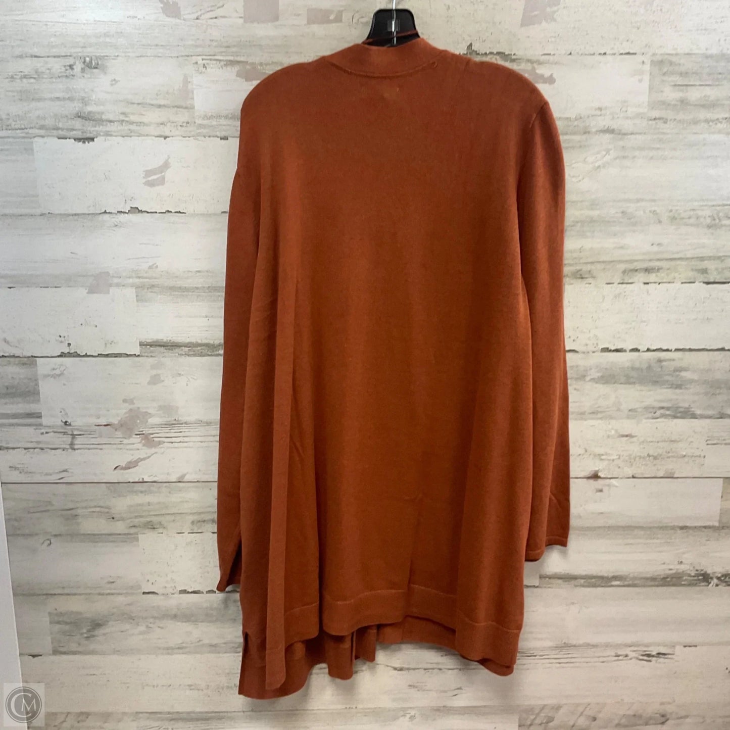 Sweater Cardigan By Croft And Barrow In Brown, Size: 4x