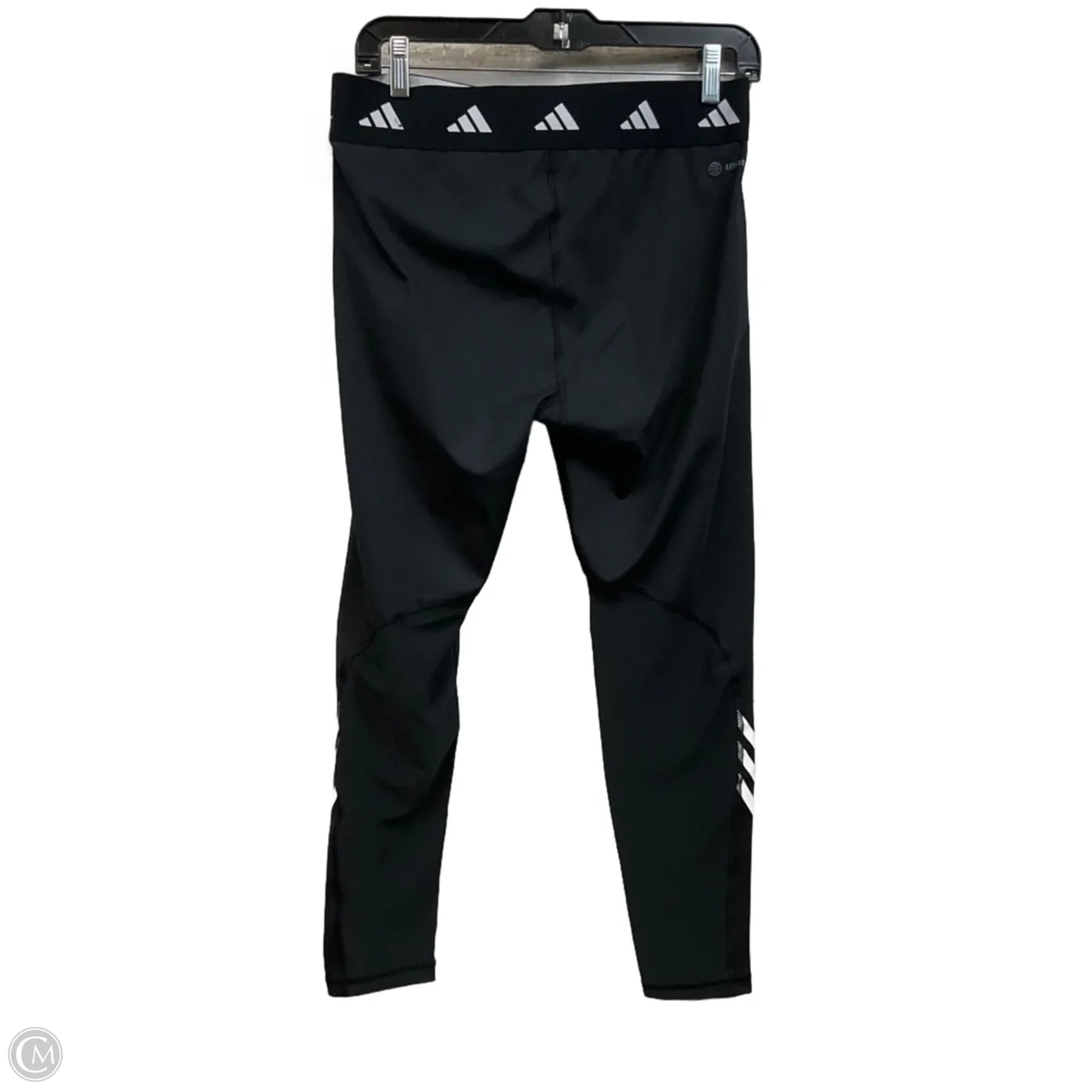 Athletic Leggings By Adidas In Black, Size: L