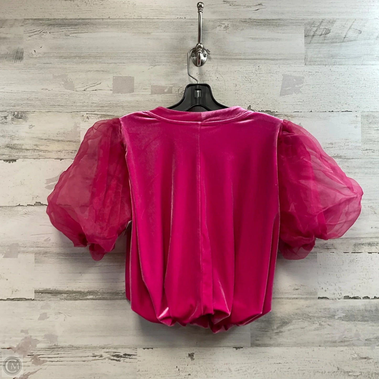 Top Short Sleeve By Maeve In Pink, Size: M