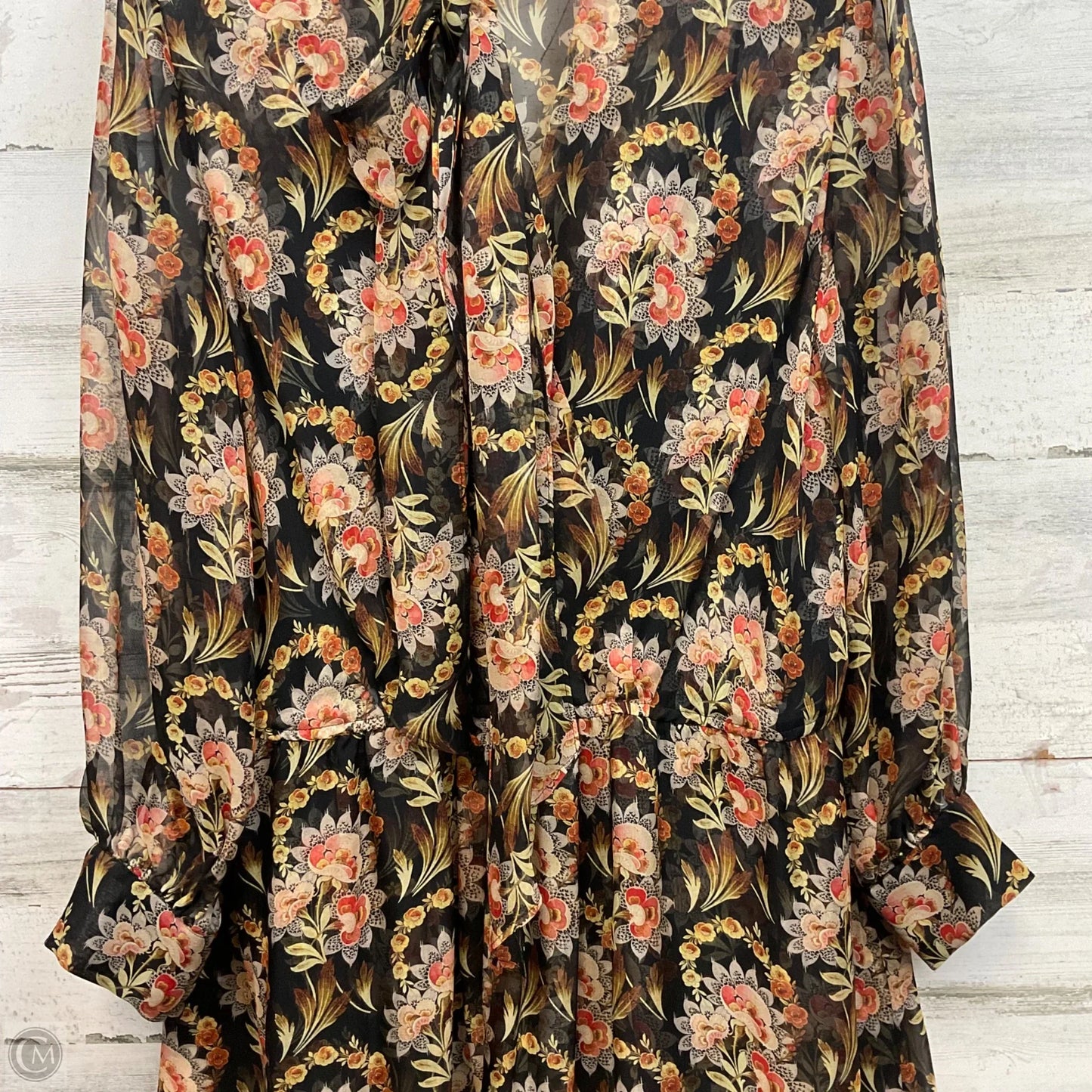 Dress Luxury Designer By Oscar De La Renta In Black, Size: 14