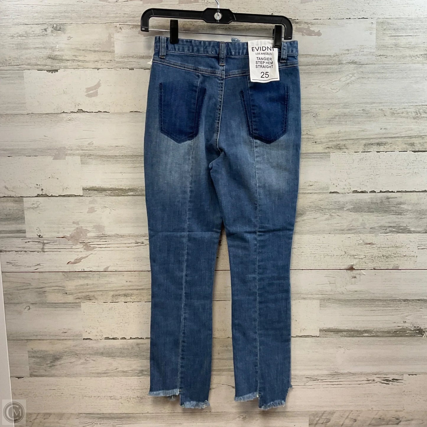 Jeans Straight By EVIDNT In Blue Denim, Size: 0