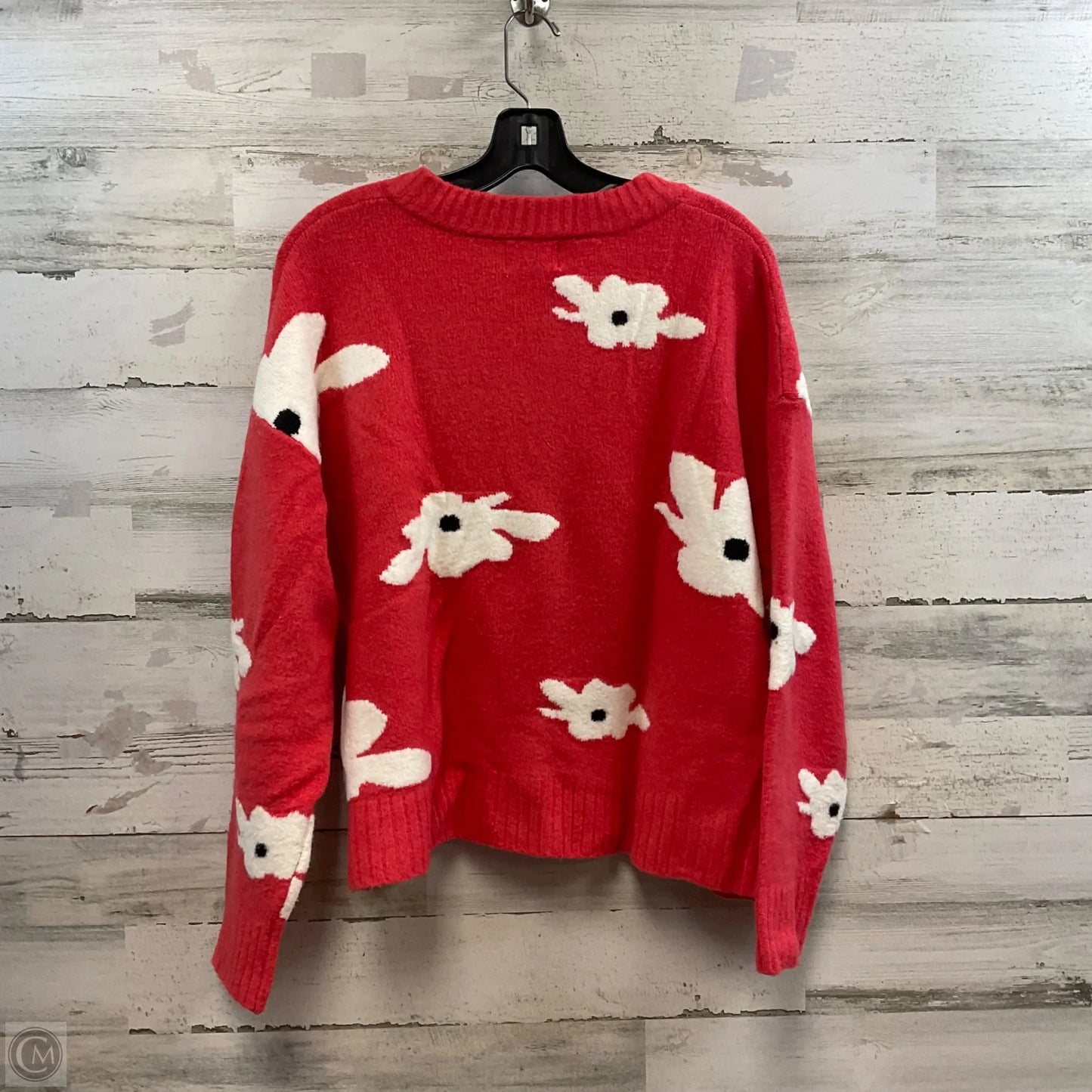 Sweater Cardigan By Universal Thread In Pink, Size: L