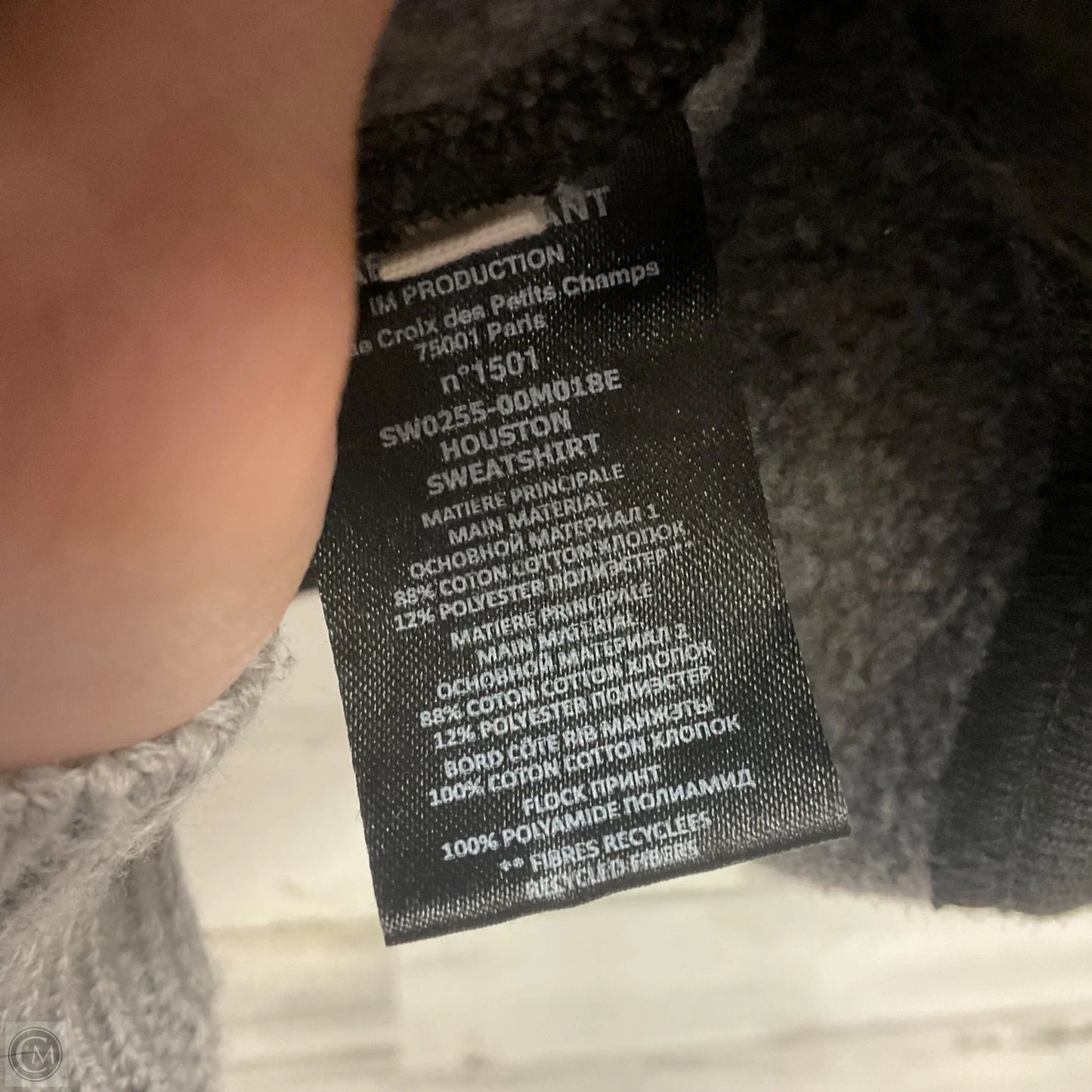 Sweatshirt Designer By Isabel Marant In Black & Grey, Size: S