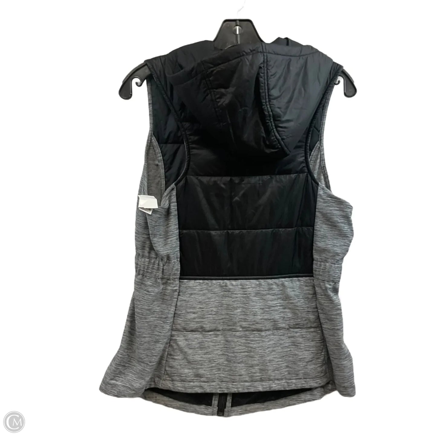 Vest Puffer & Quilted By The North Face In Black & Grey, Size: M