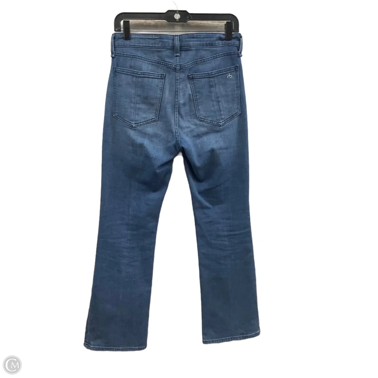 Jeans Flared By Rag And Bone In Blue Denim, Size: 4