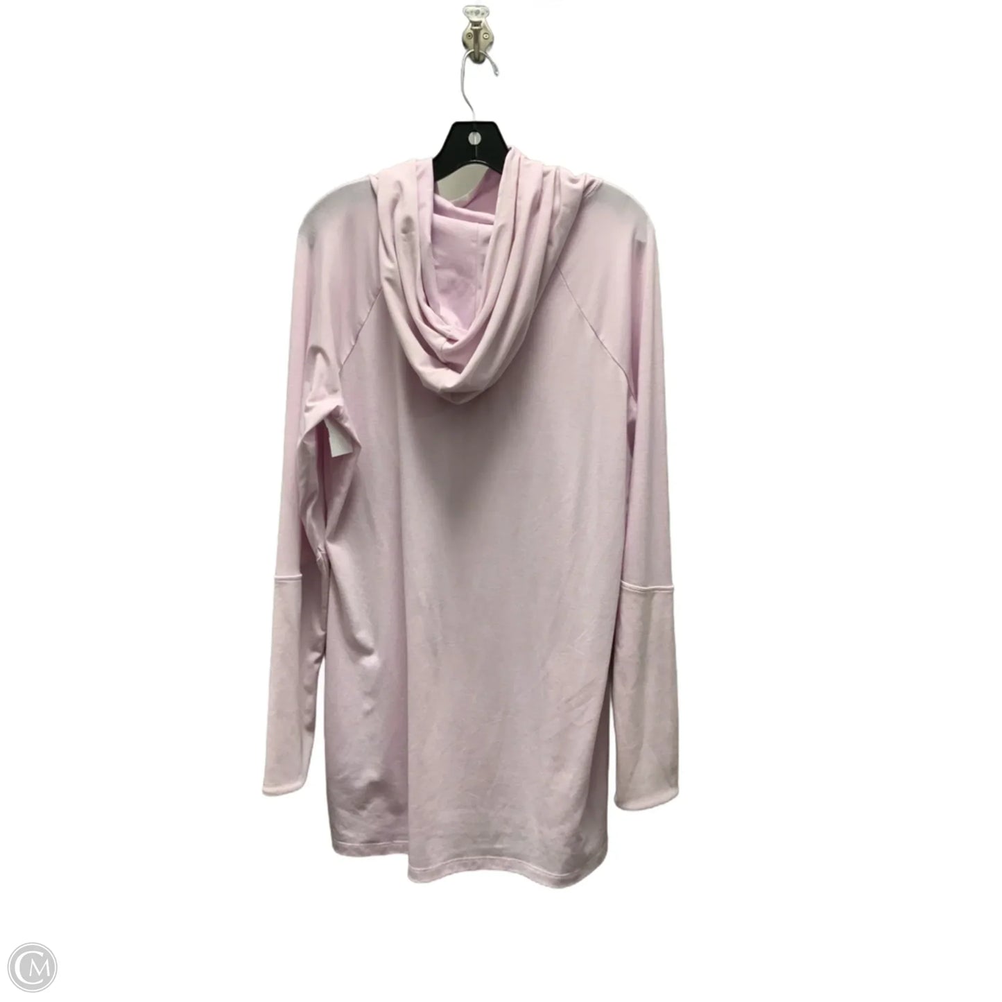 Athletic Top Long Sleeve Hoodie By Athleta In Pink, Size: Xl