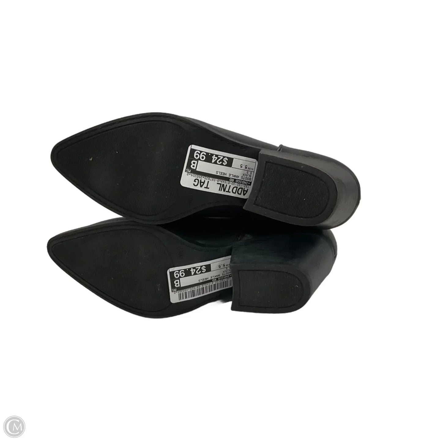 Boots Ankle Heels By Indigo Rd In Black, Size: 5.5