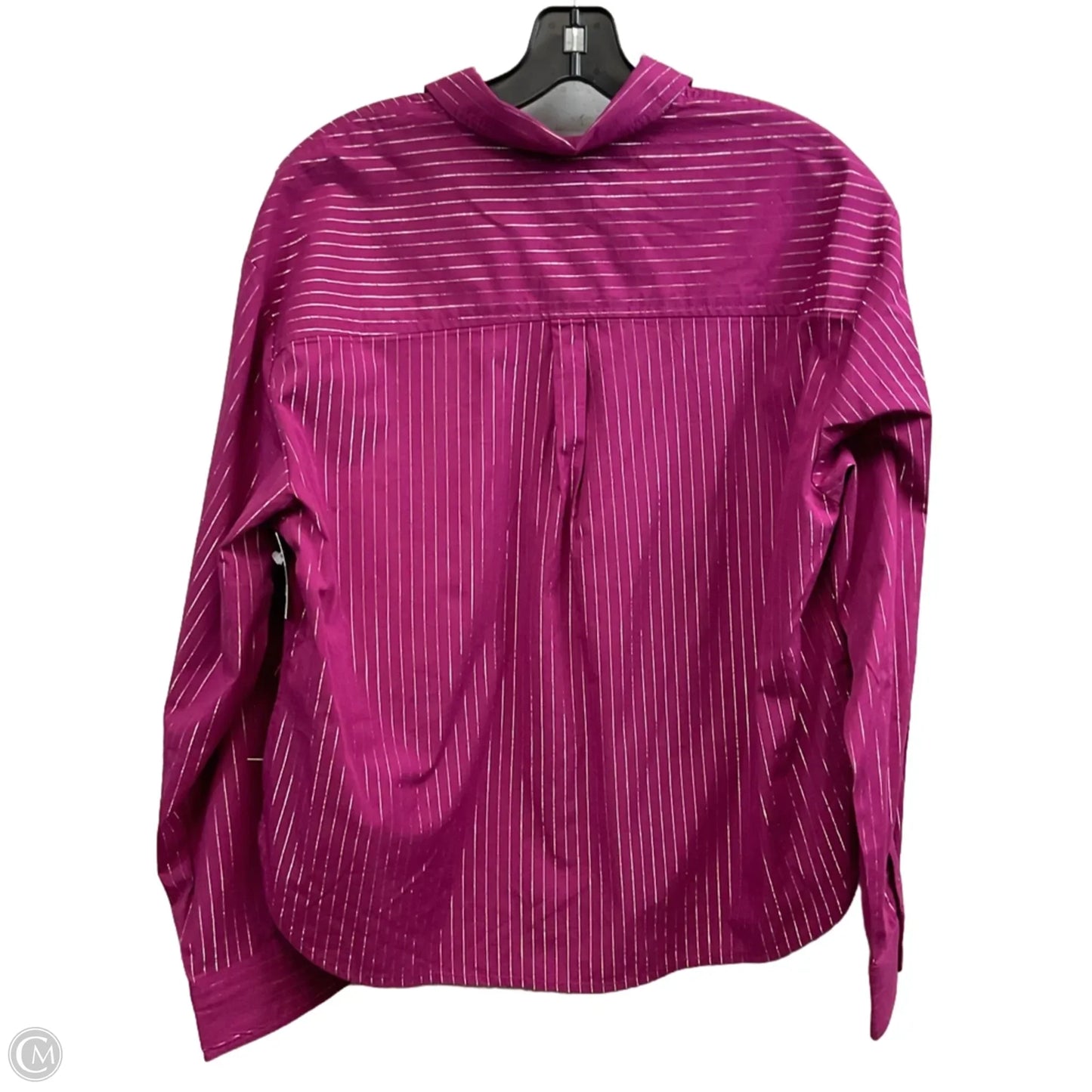 Blouse Long Sleeve By Maeve In Purple, Size: S