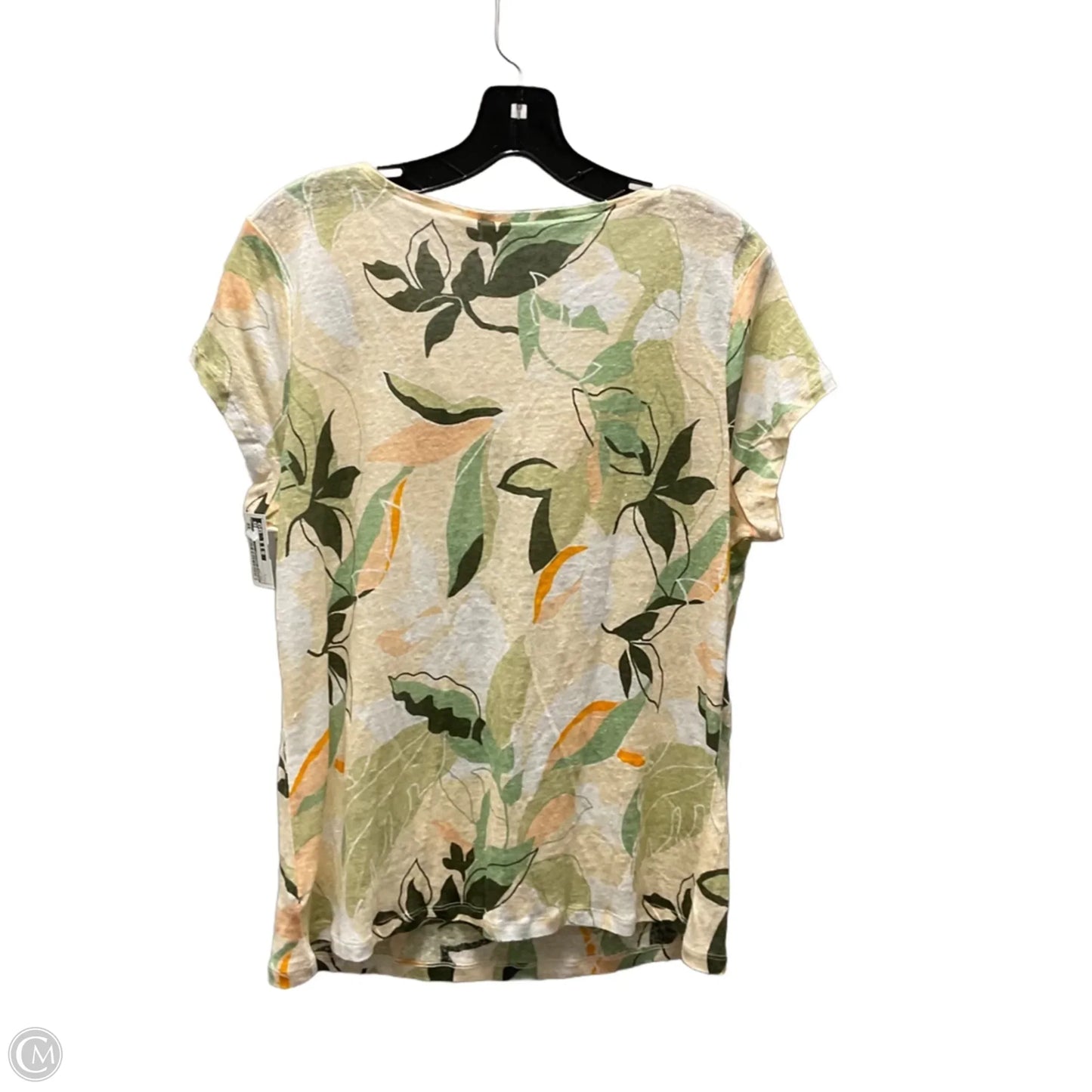 Top Short Sleeve By Nicole Miller In Green, Size: L