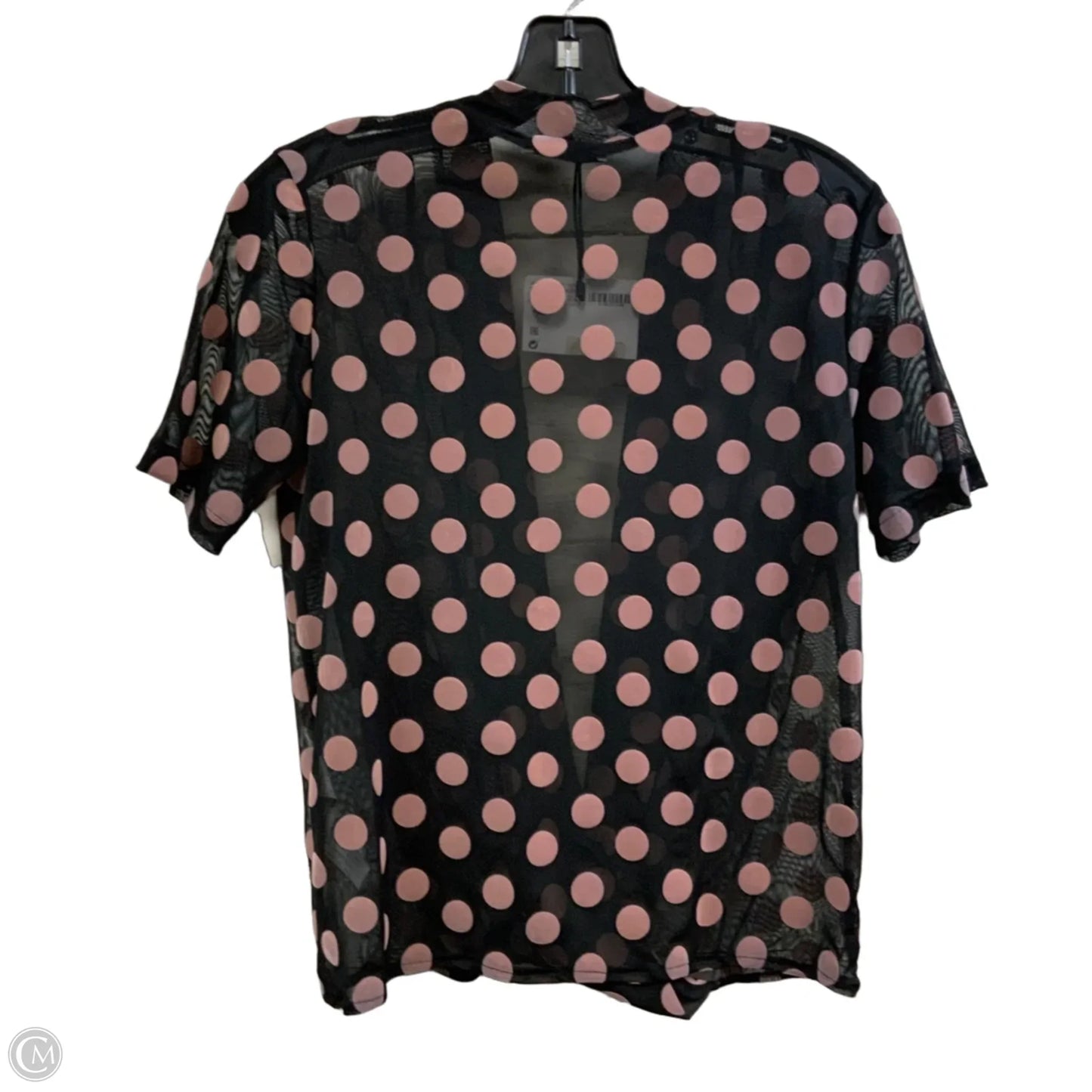 Blouse Short Sleeve By Zara In Black, Size: M