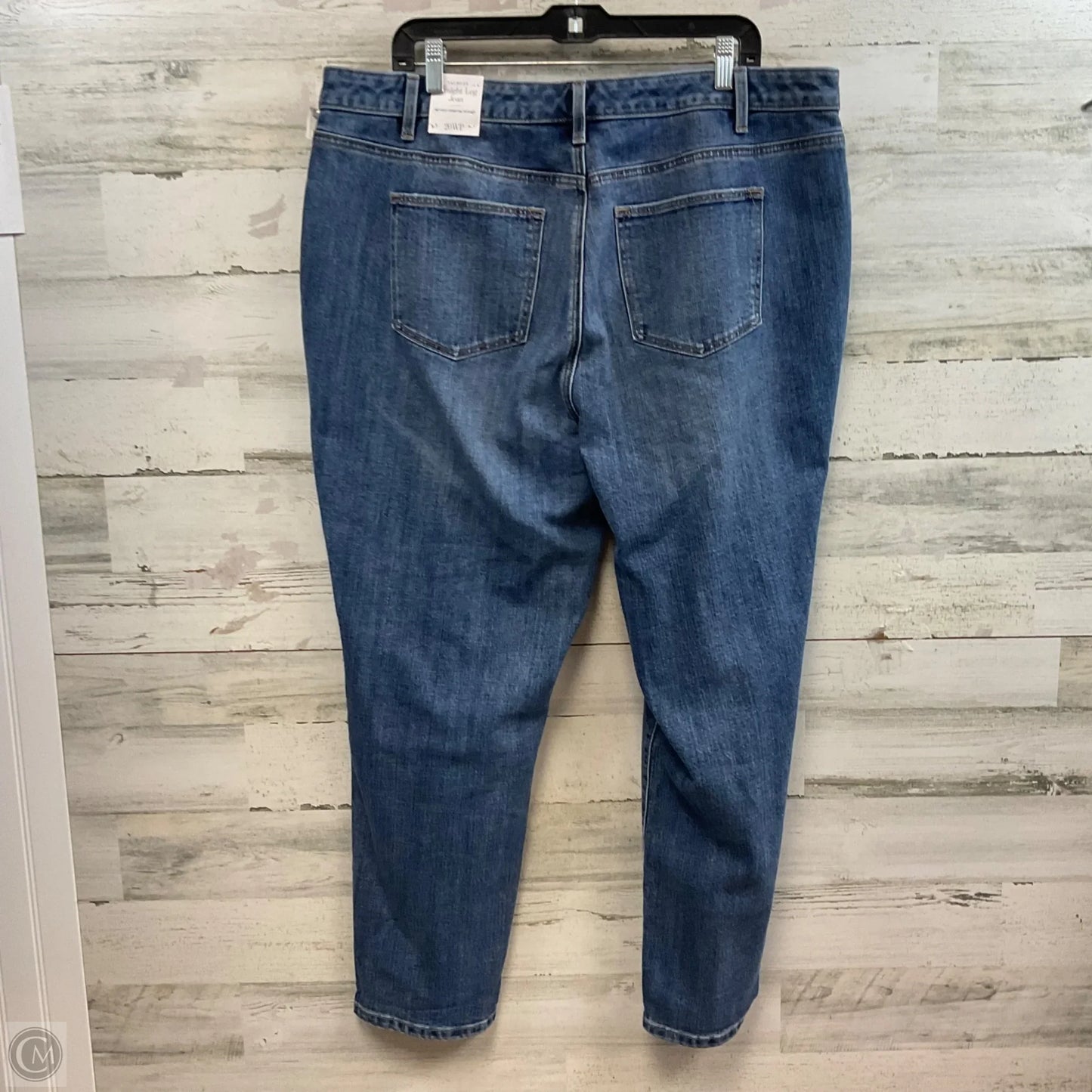 Jeans Straight By Talbots In Blue Denim, Size: 20