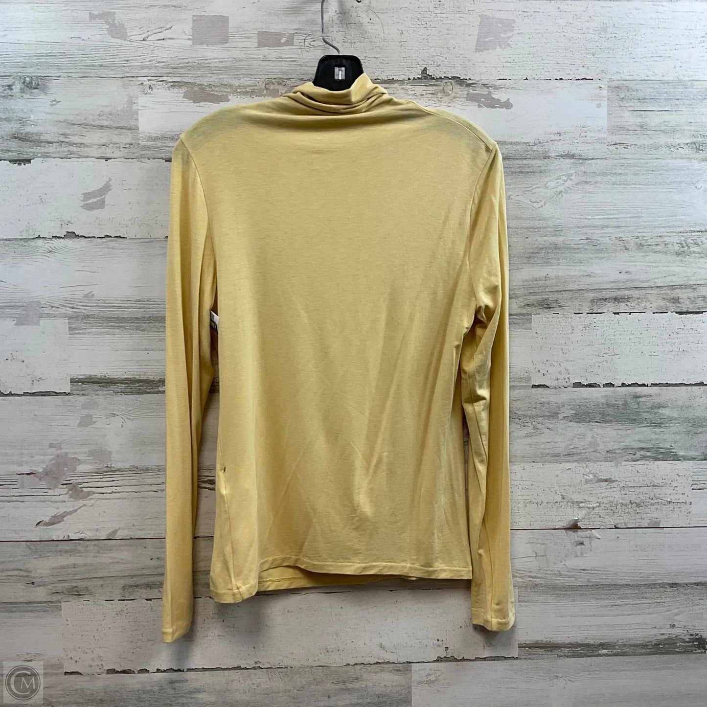 Top Long Sleeve Basic By Banana Republic In Yellow, Size: M