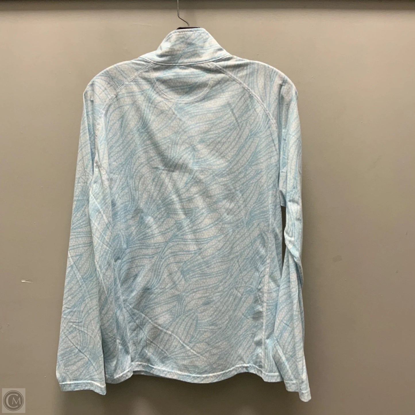 Athletic Jacket By Orvis In Blue & Cream, Size: M