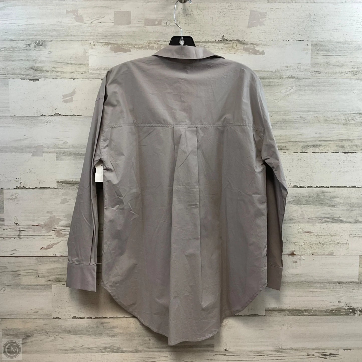 Top Long Sleeve By Endless Rose In Grey, Size: S