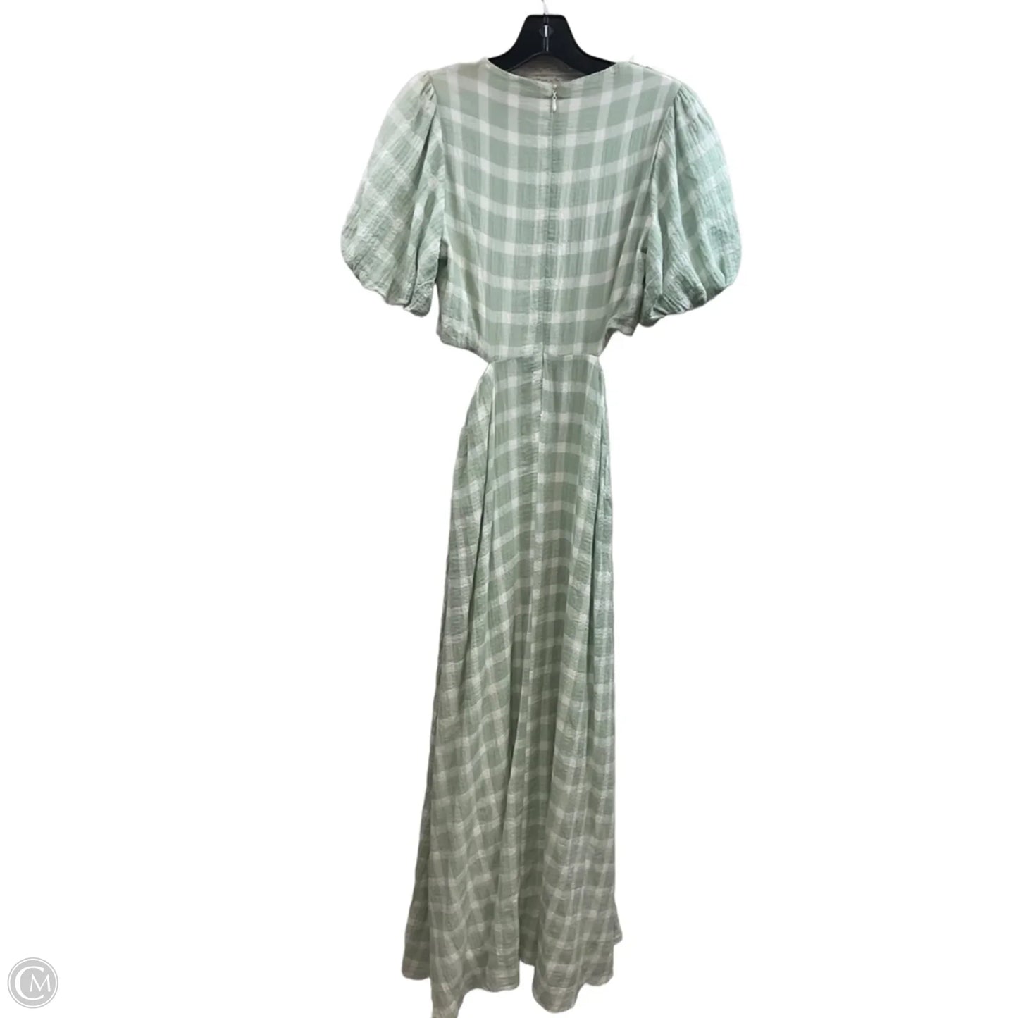 Dress Casual Maxi By Mumu In Green & White, Size: Xs
