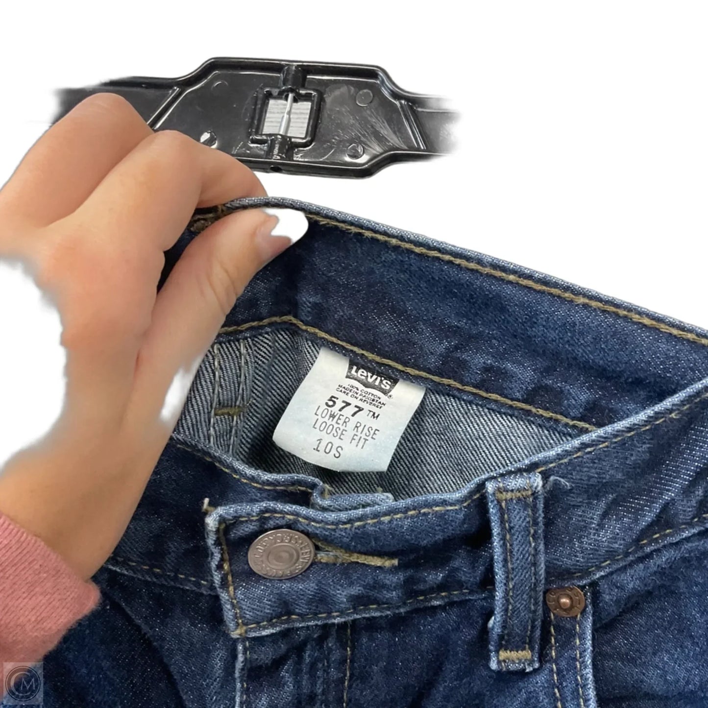 Jeans Flared By Levis In Blue Denim, Size: 10
