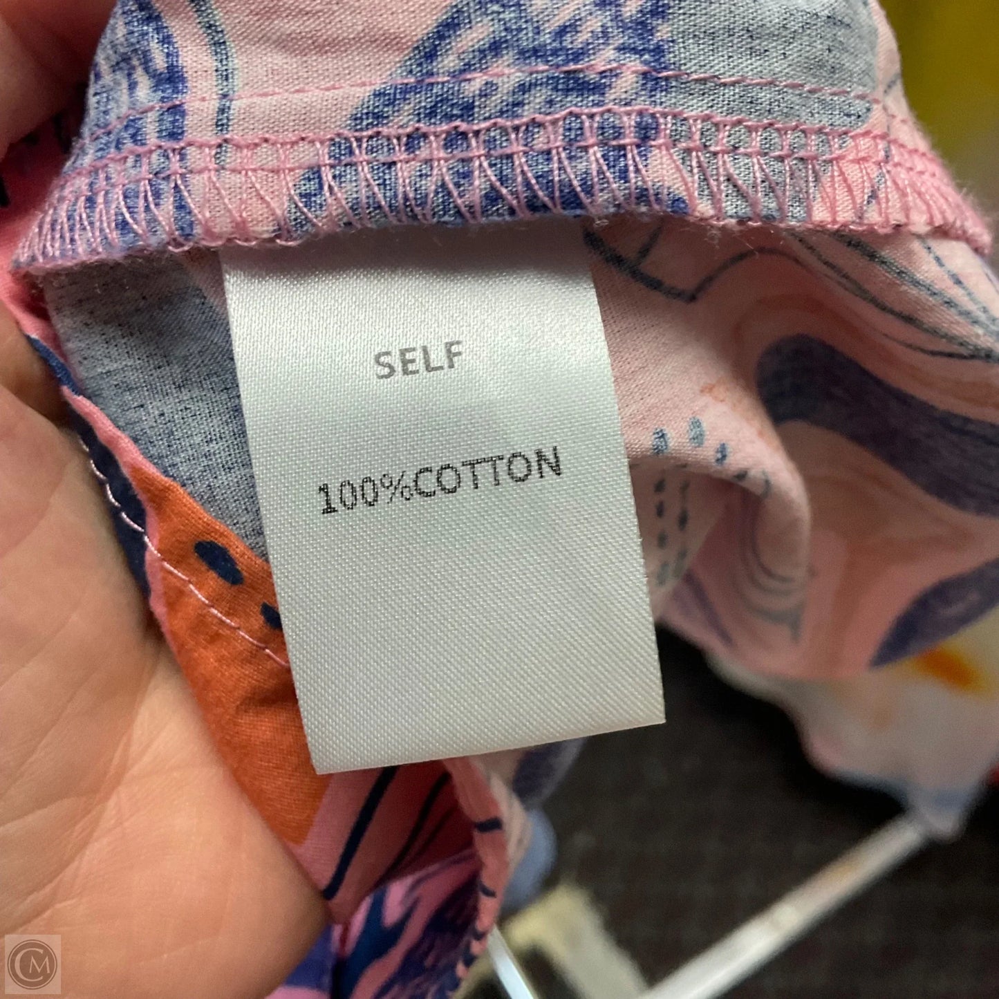 Blouse Short Sleeve By Karlie In Pink, Size: M