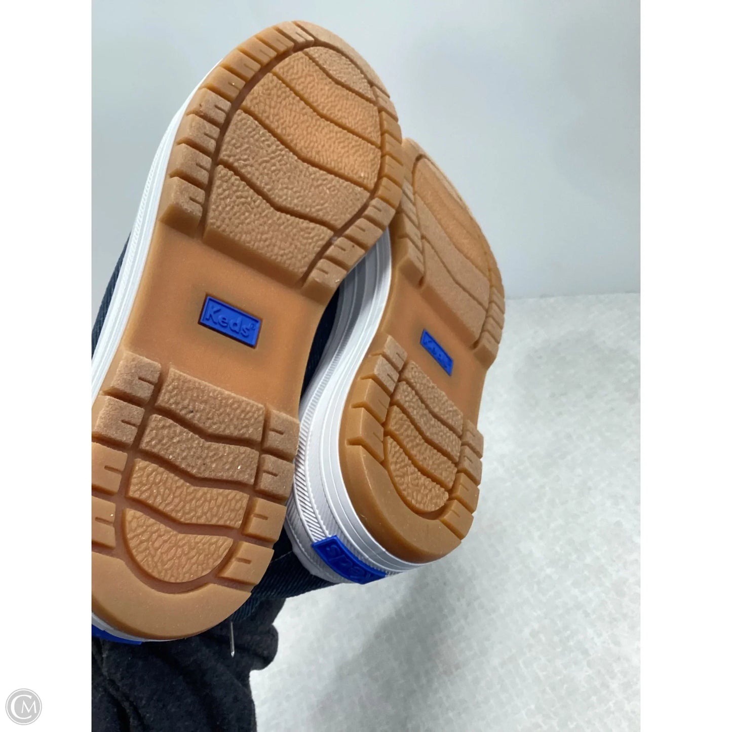 Shoes Sneakers By Keds In Blue Denim, Size: 7