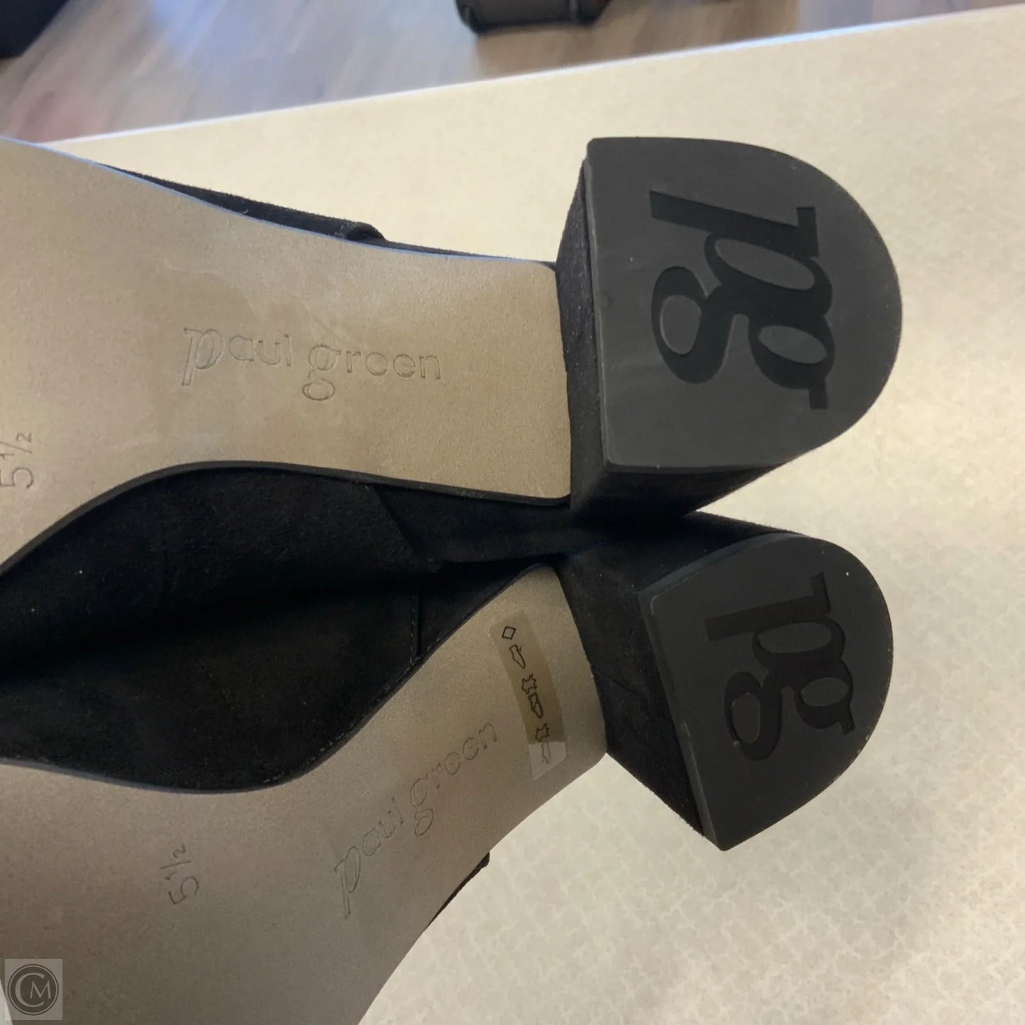 Shoes Heels Block By Paul Green In Black, Size: 8