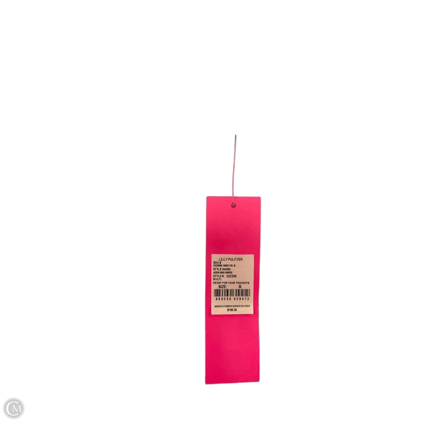Dress Designer By Lilly Pulitzer In Pink & White, Size: S