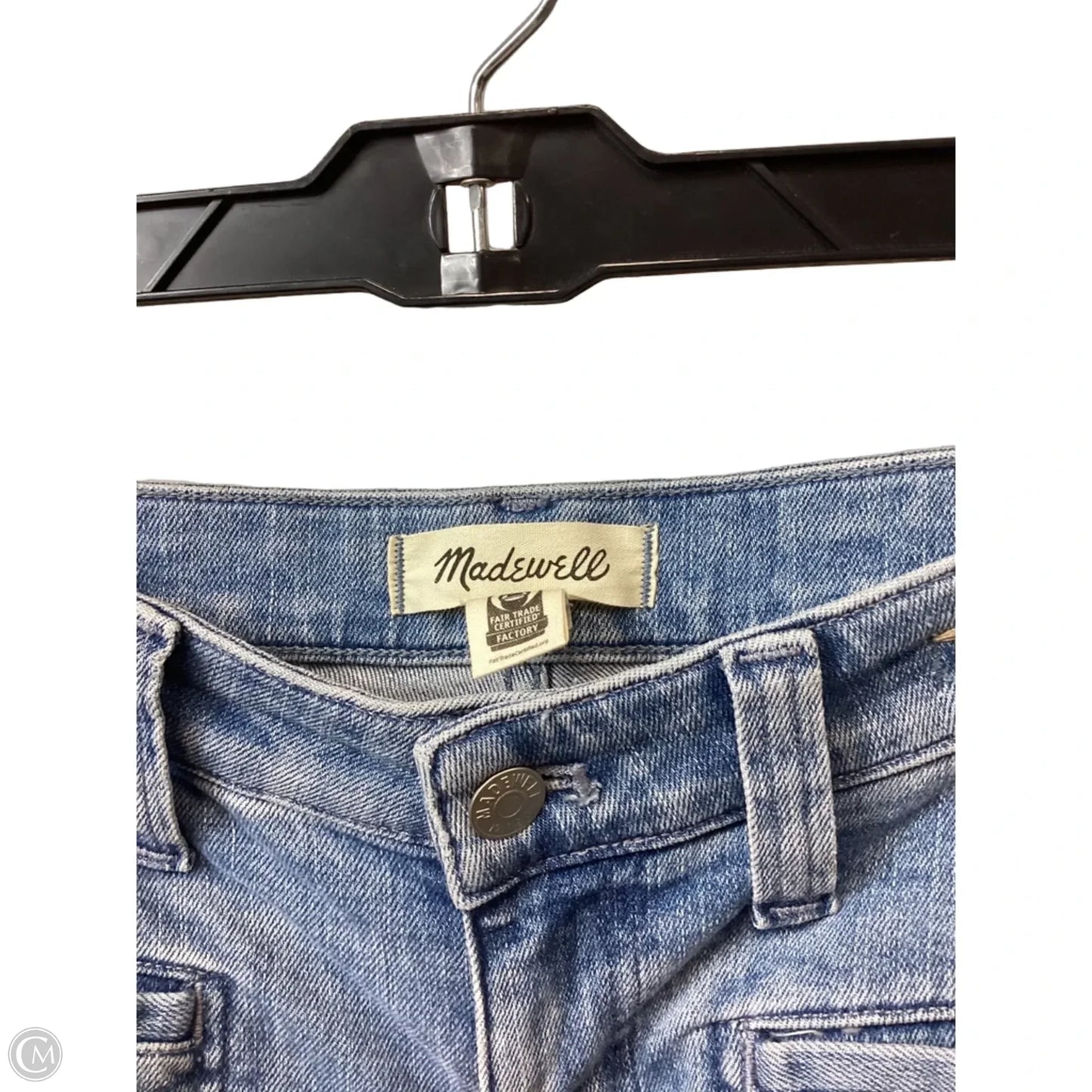 Jeans Flared By Madewell In Blue Denim, Size: 12