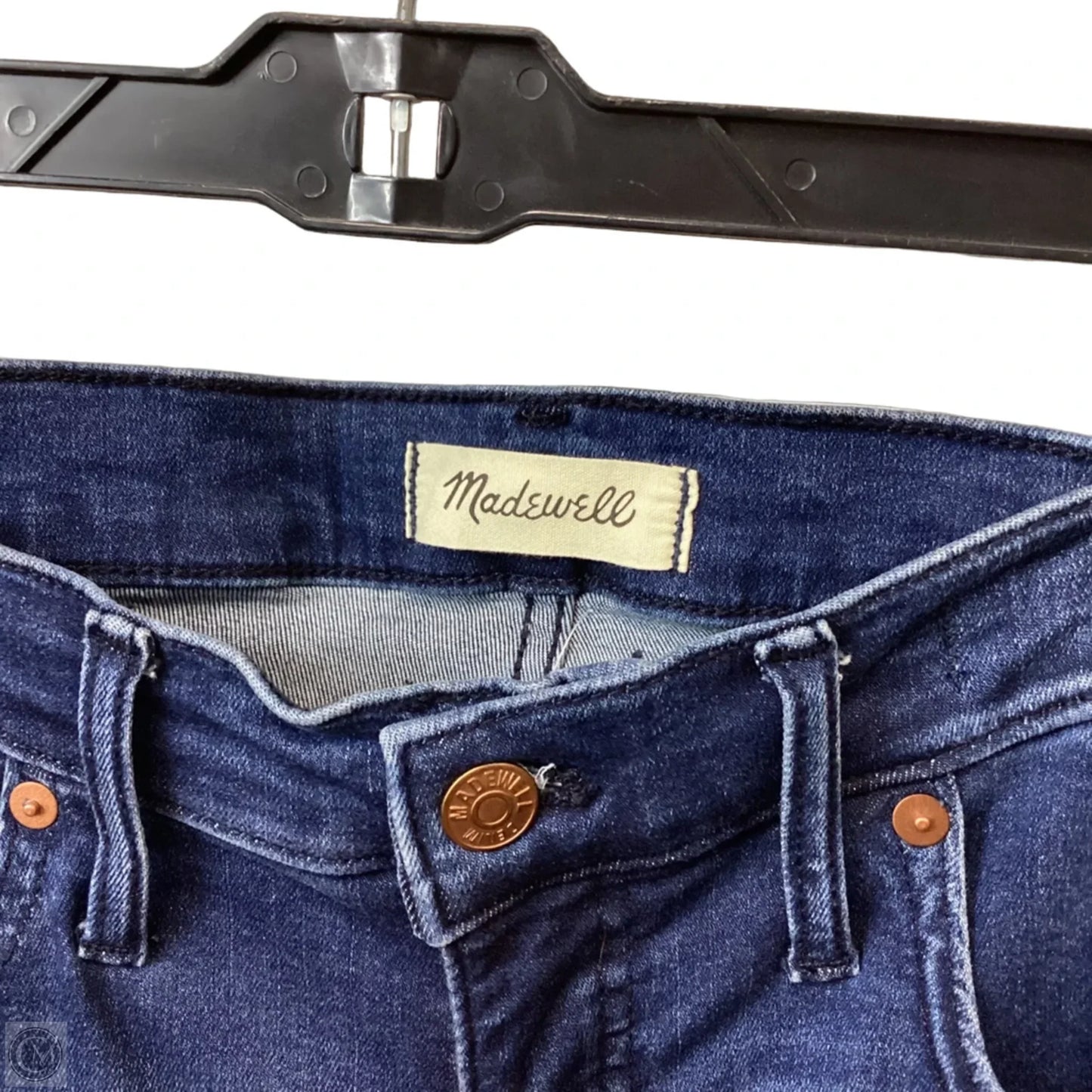 Jeans Cropped By Madewell In Blue Denim, Size: 10