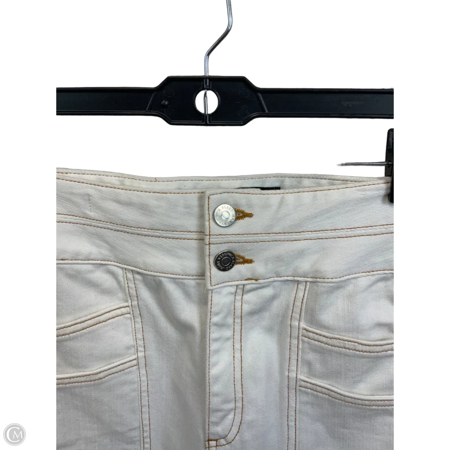 Jeans Wide Leg By Veronica Beard In White Denim, Size: 10