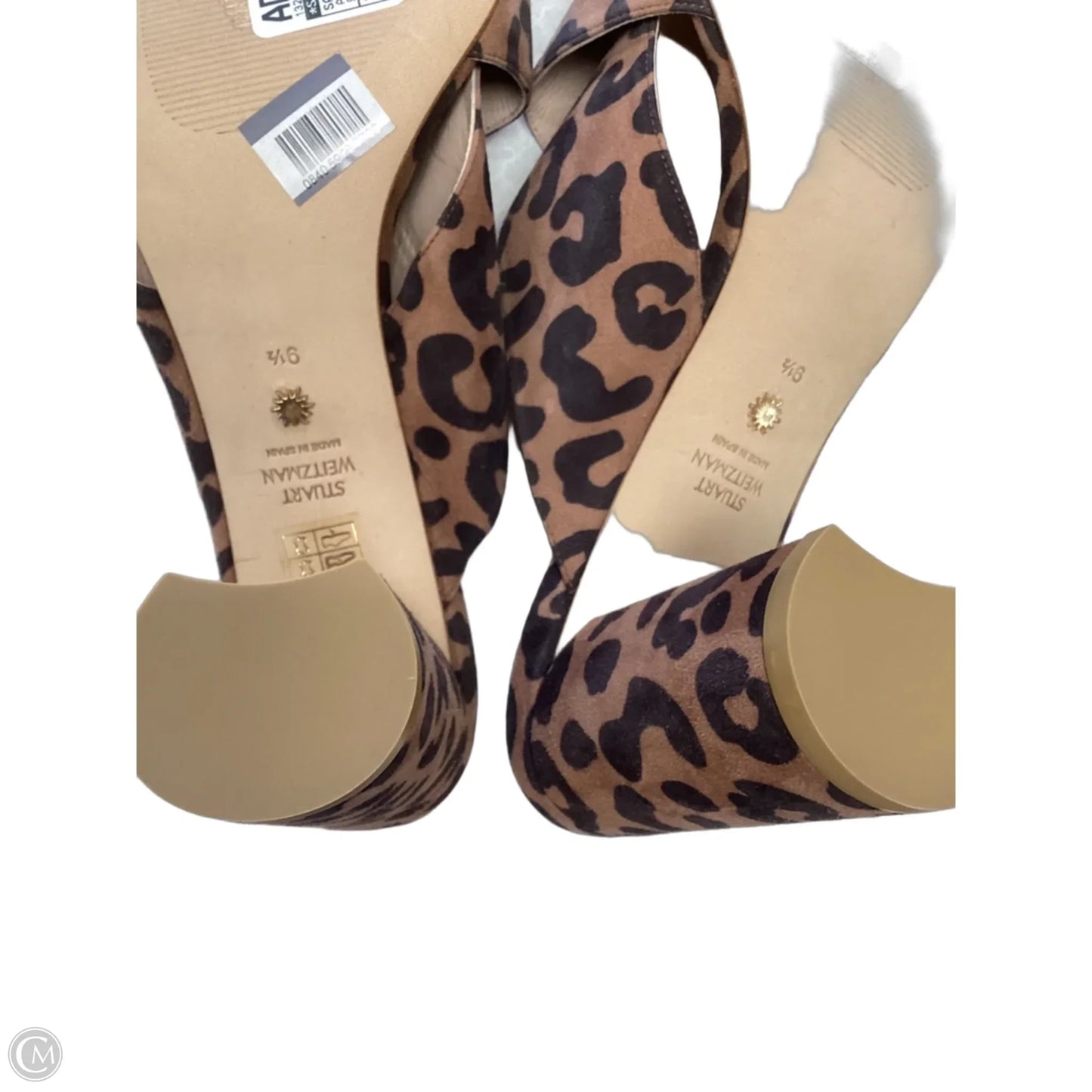 Sandals Designer By Stuart Weitzman In Animal Print, Size: 9.5