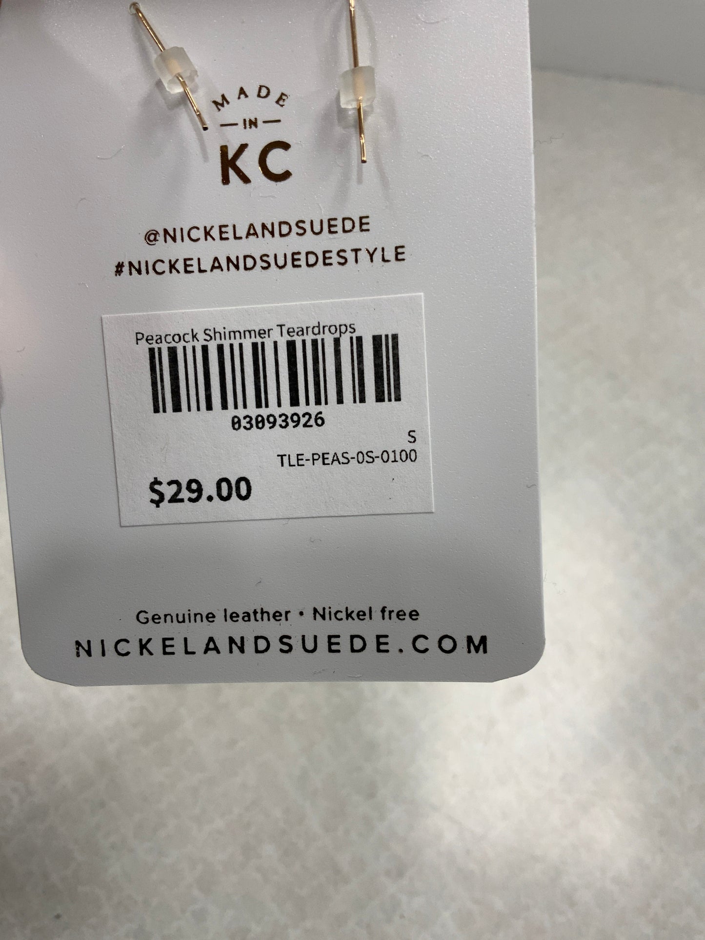 Earrings Dangle/drop By Nickel & Suede