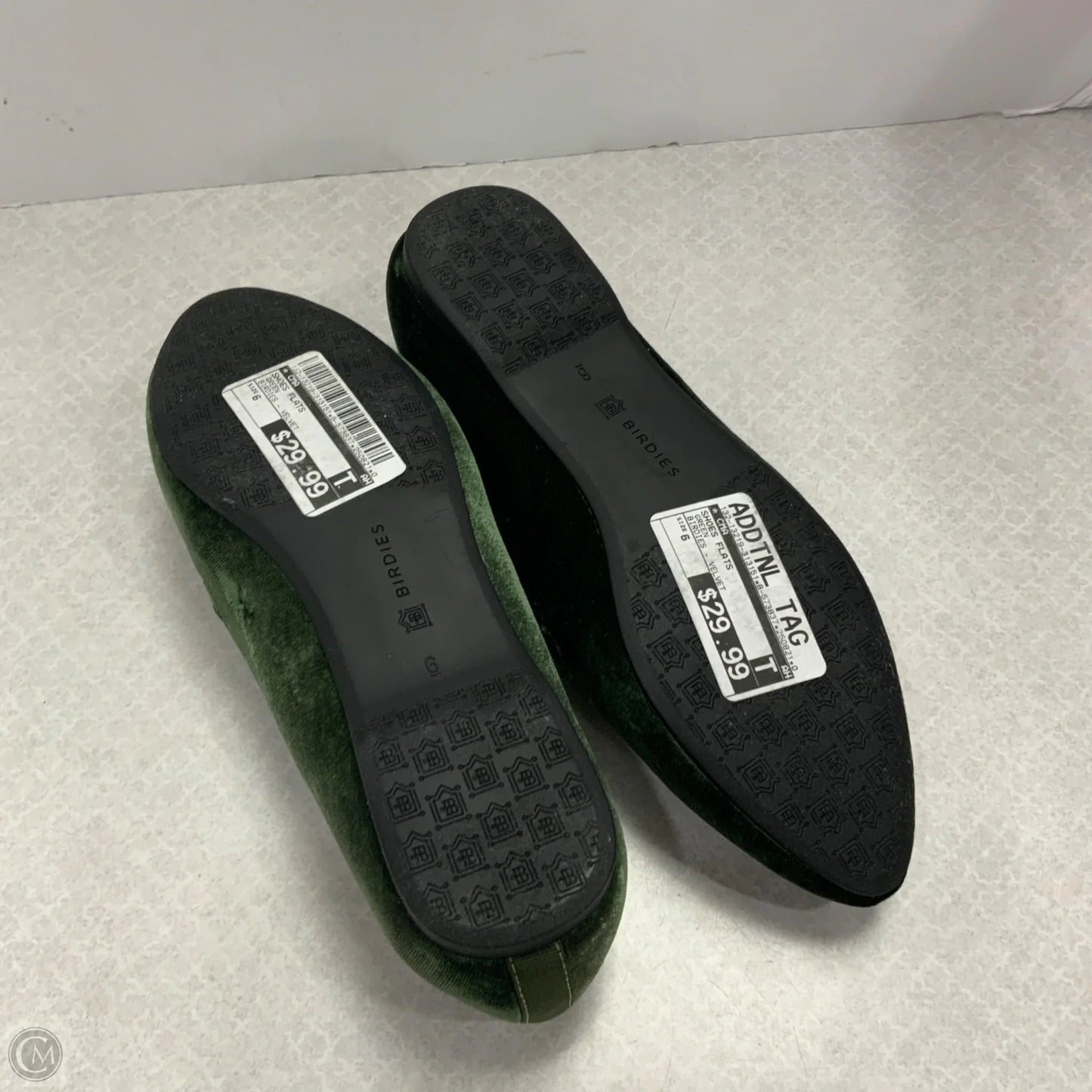 Shoes Flats By BIRDIES In Green, Size: 6