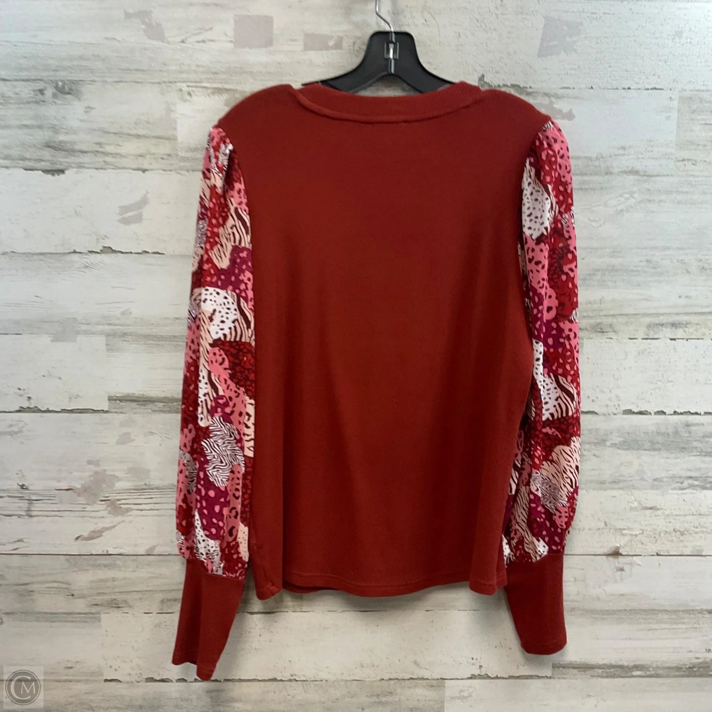 Top Long Sleeve By Jodifl In Brown, Size: S