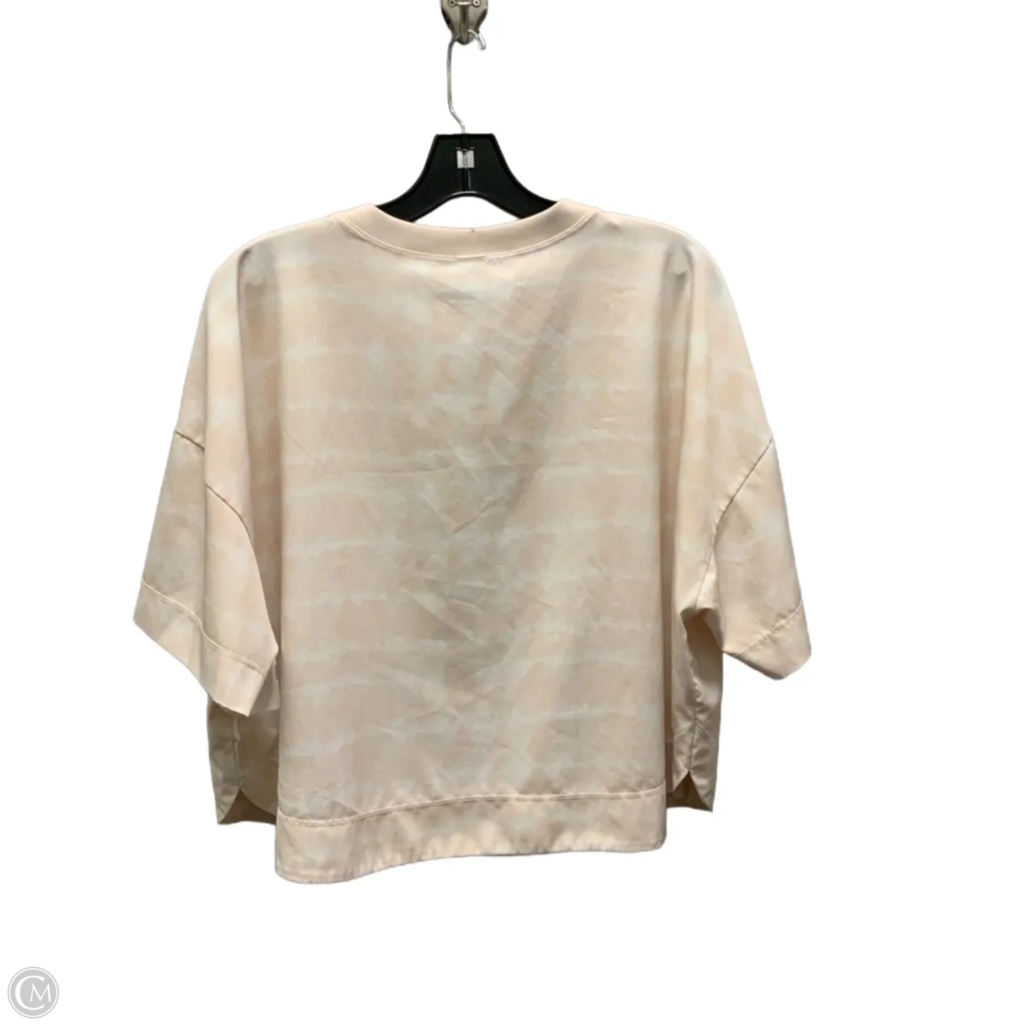 Athletic Top Short Sleeve By Old Navy In Cream, Size: L