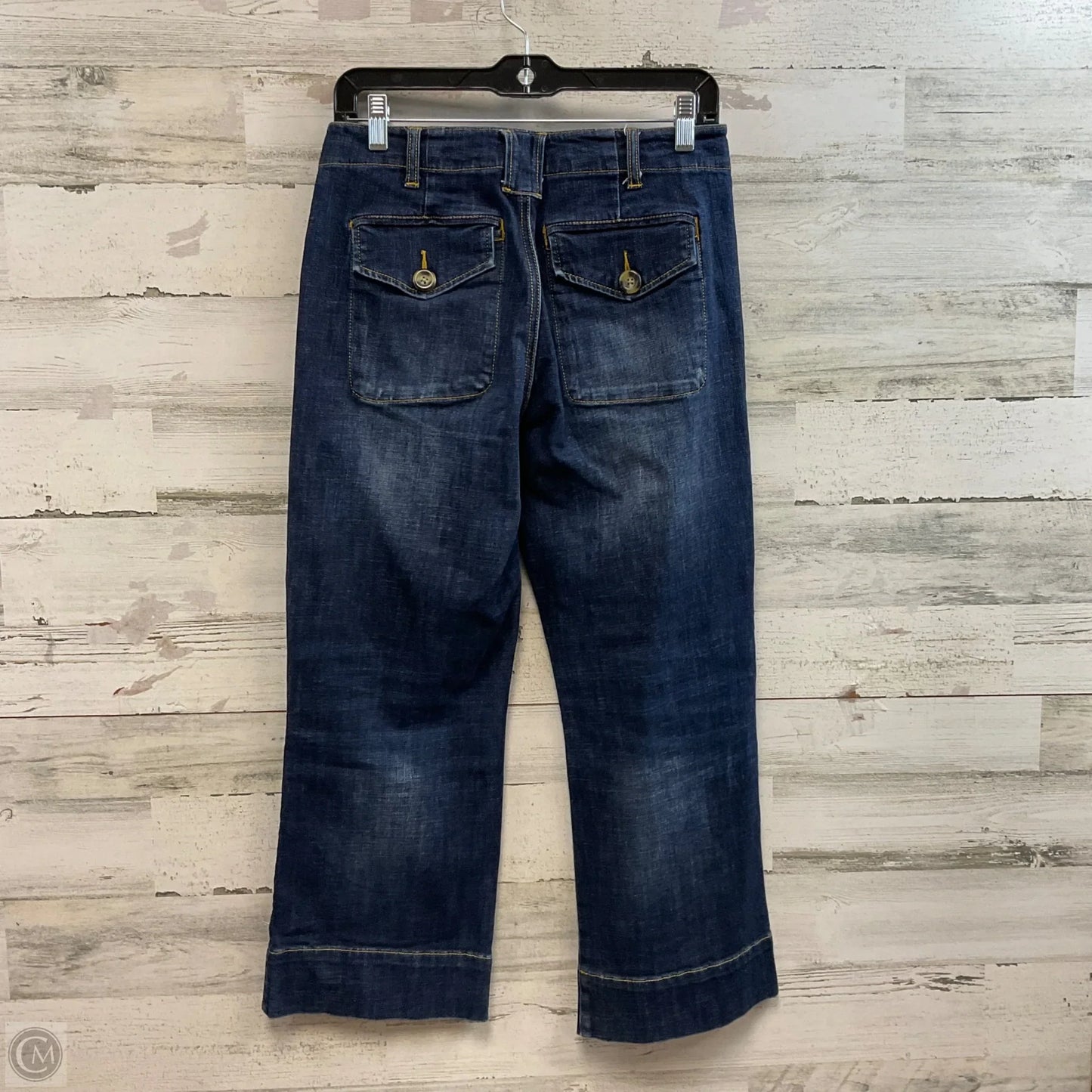 Jeans Wide Leg By Cabi In Blue Denim, Size: 2