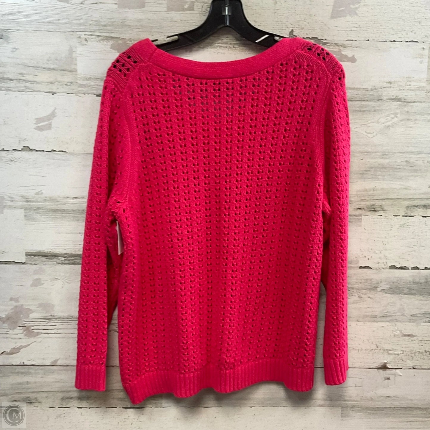 Sweater By Talbots In Pink, Size: 1x