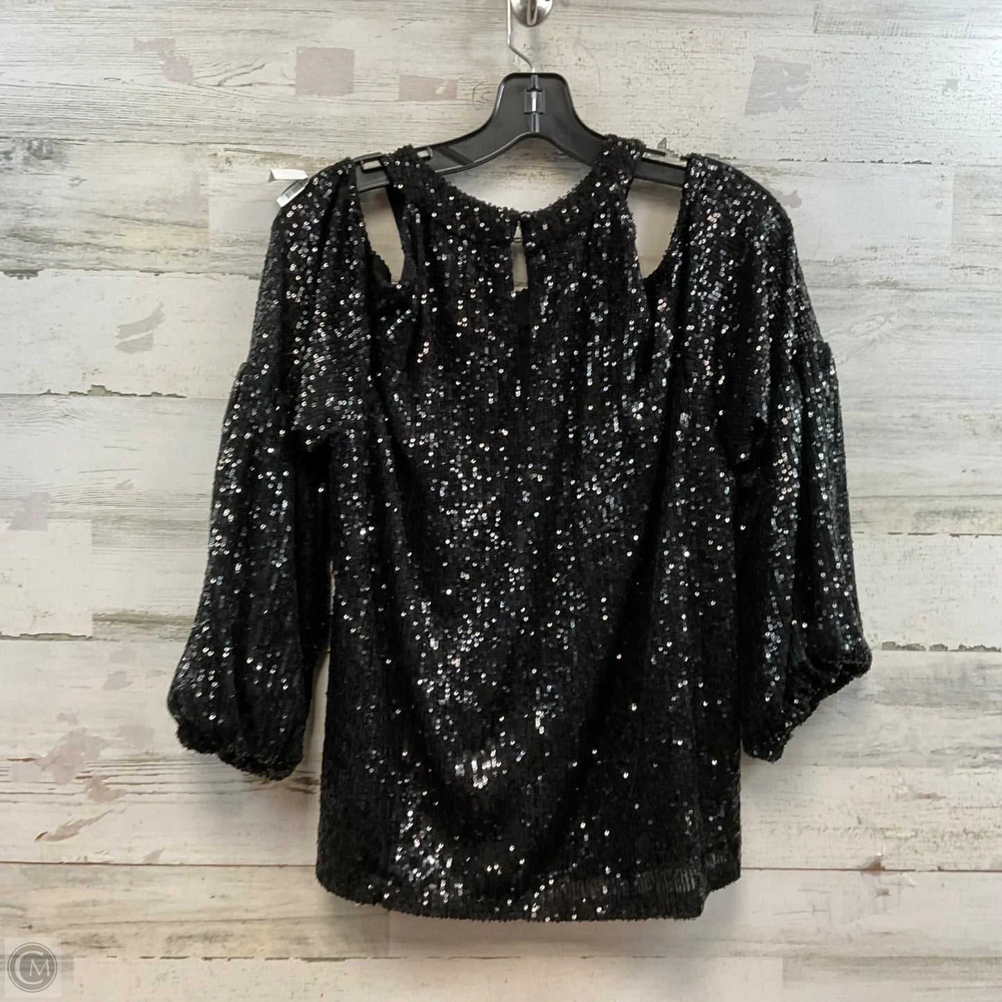 Top Sleeveless By Cece In Black, Size: 2x