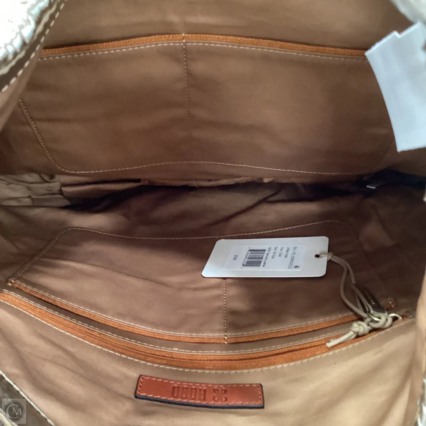 Handbag Leather By Hobo Intl, Size: Large