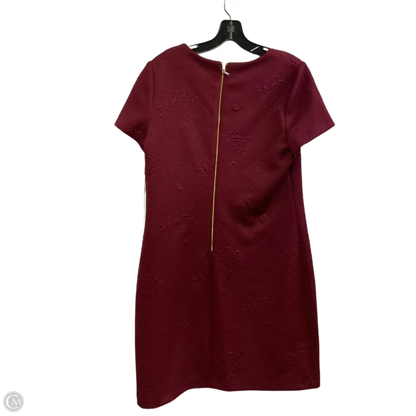 Dress Work By Calvin Klein In Maroon, Size: M
