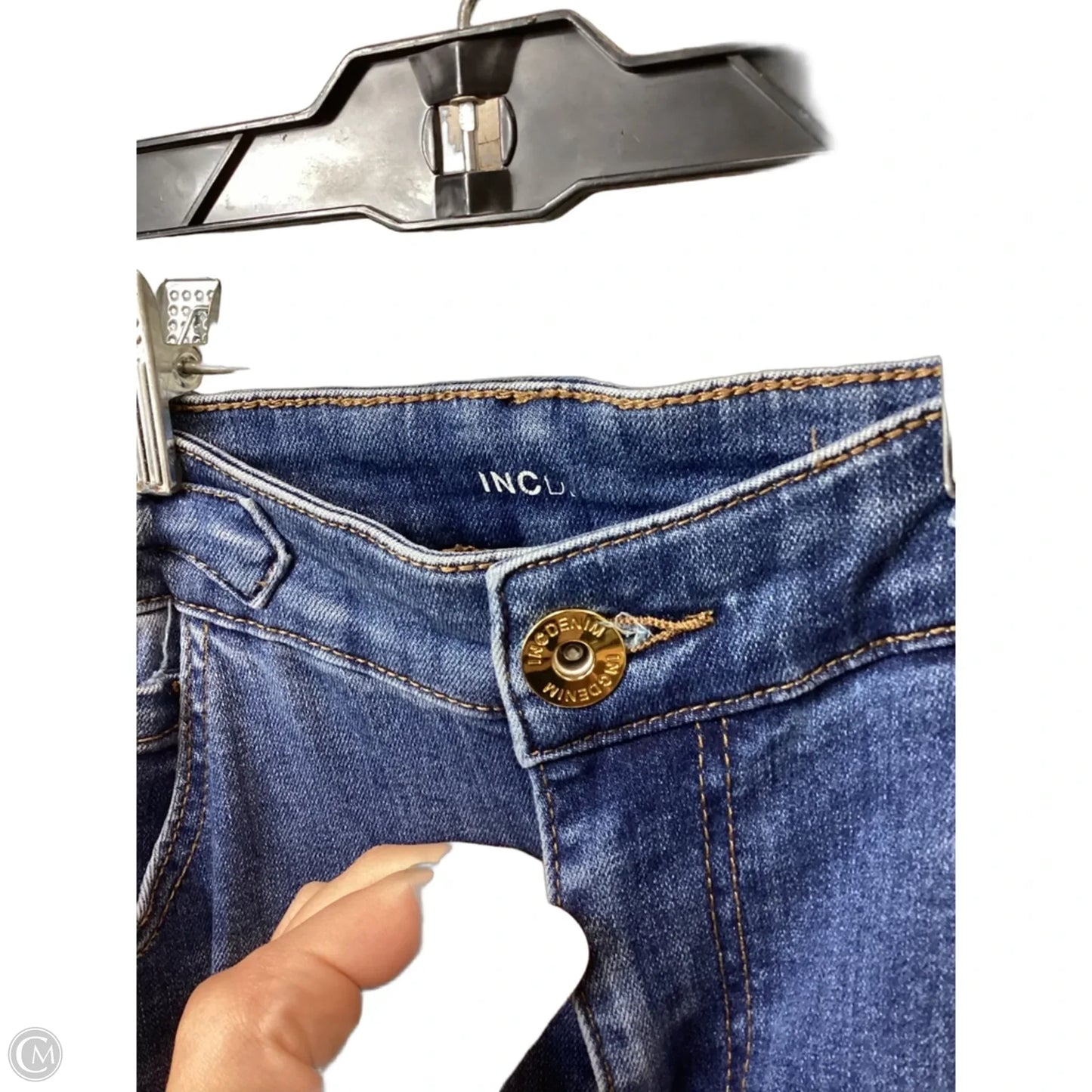 Jeans Flared By Inc In Blue Denim, Size: 10