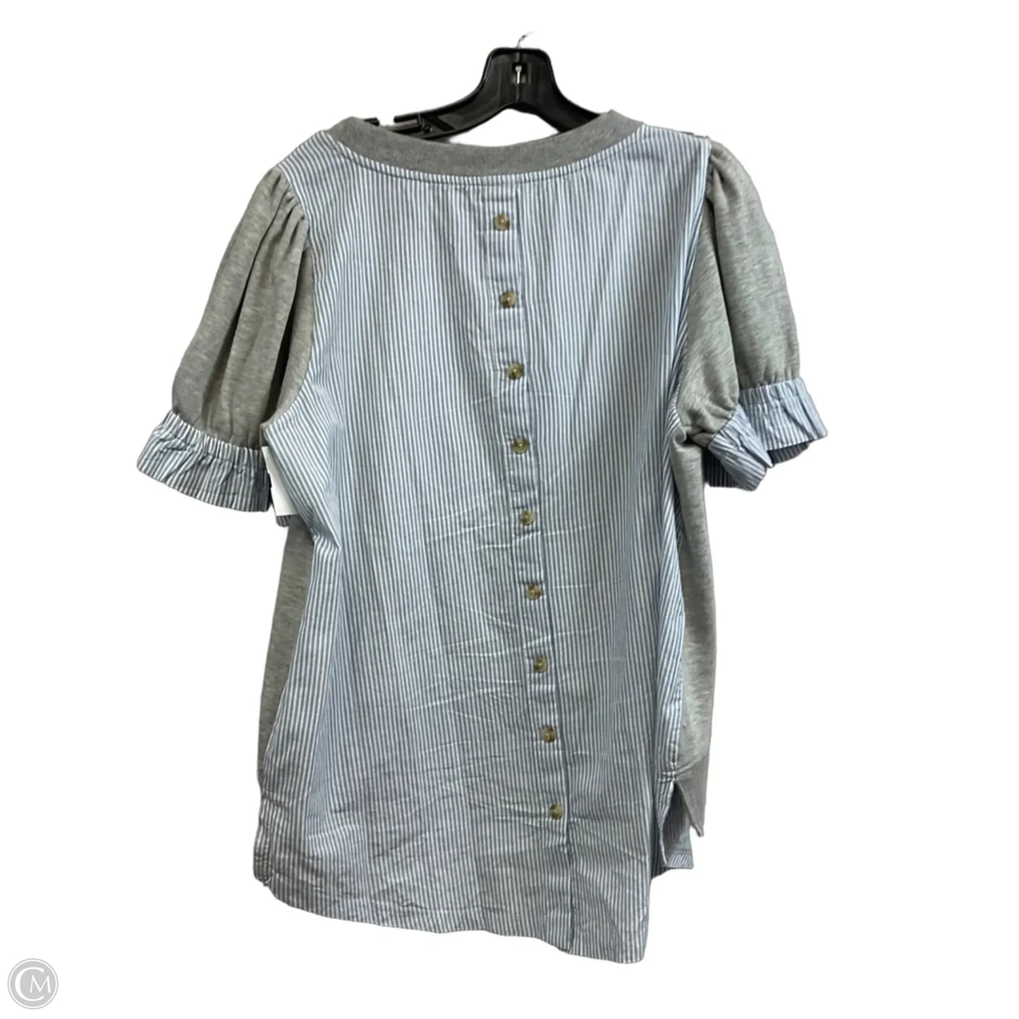 Top Short Sleeve By Daily Practice By Anthropologie In Grey, Size: Xl