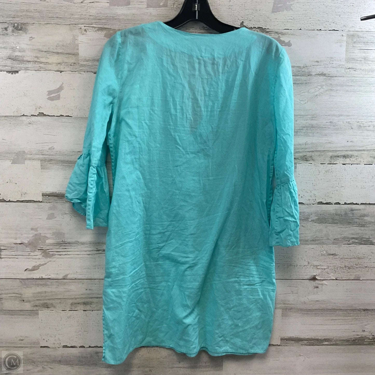 Tunic 3/4 Sleeve By Lilly Pulitzer In Blue & White, Size: Xs