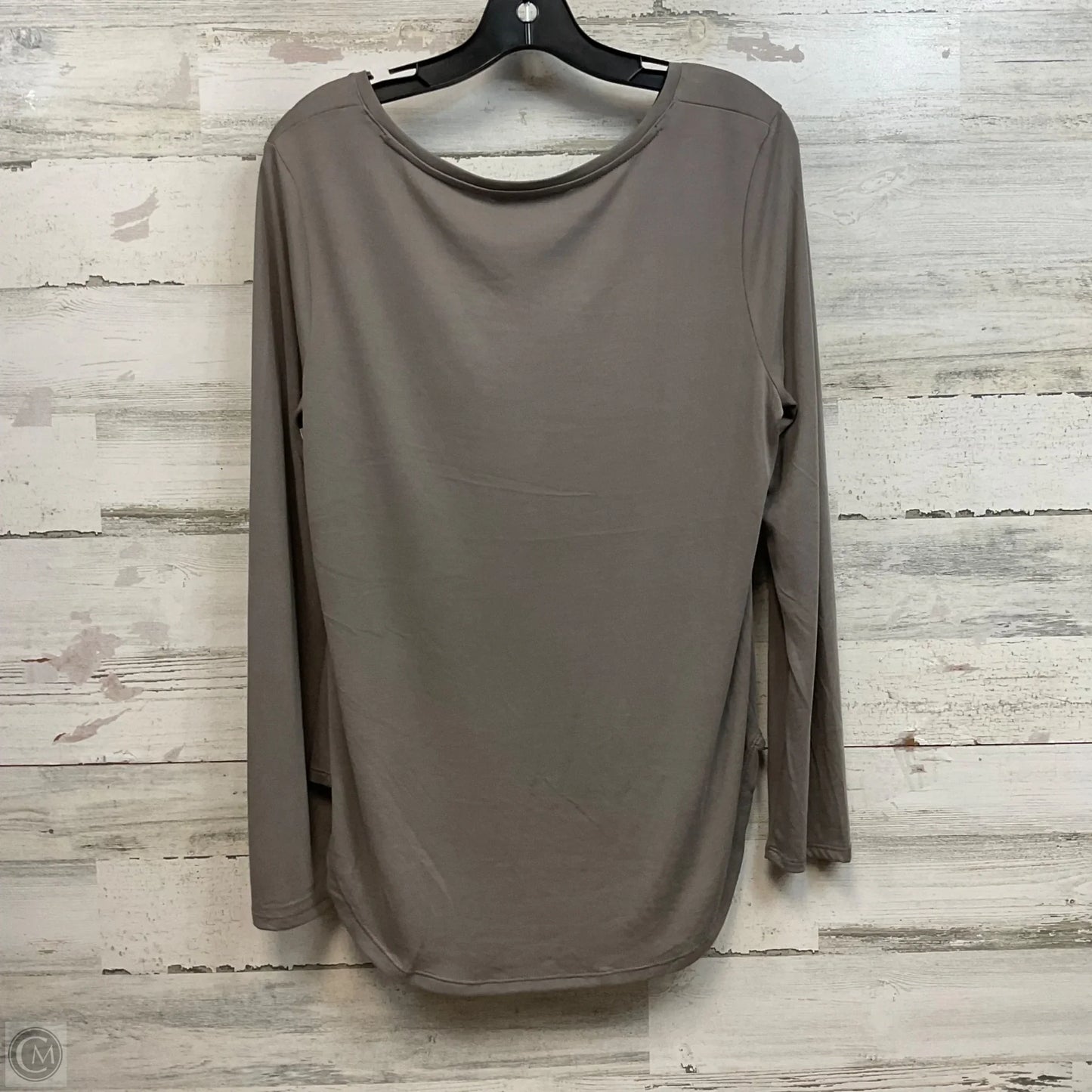 Top Short Sleeve Basic By Banana Republic In Taupe, Size: M