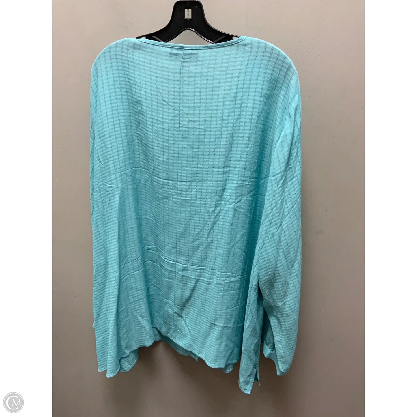 Top Long Sleeve By Lane Bryant In Blue, Size: 4x