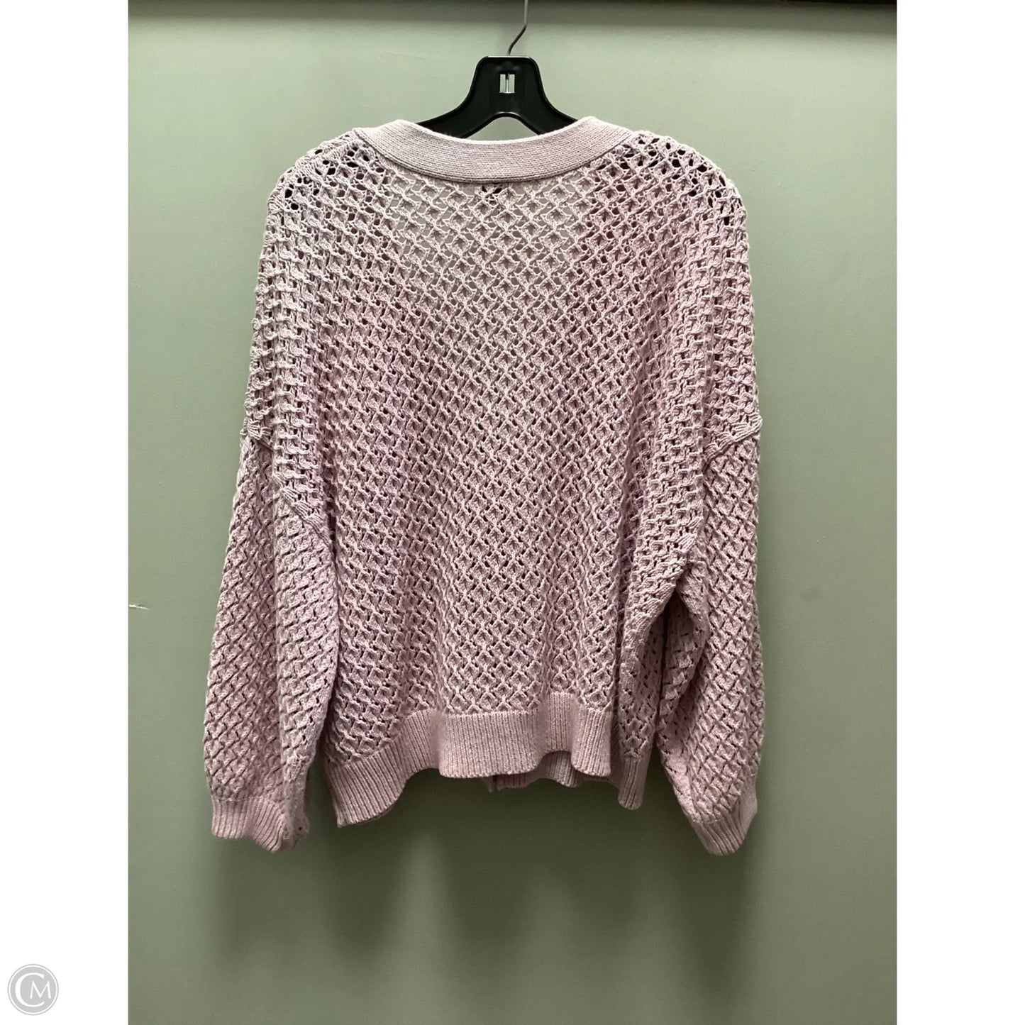 Sweater Cardigan By A New Day In Pink, Size: Xxl