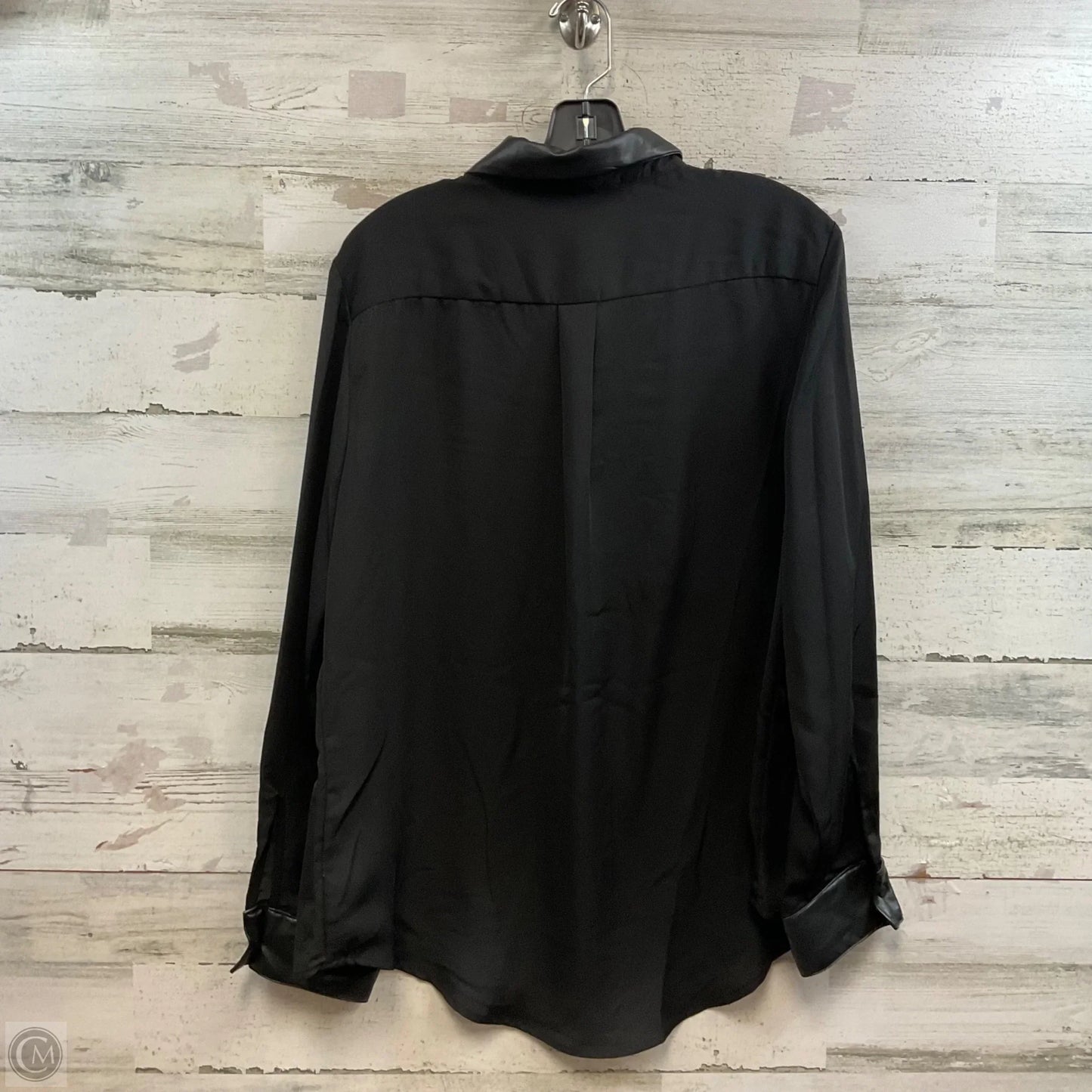 Blouse Long Sleeve By Laundry In Black, Size: L