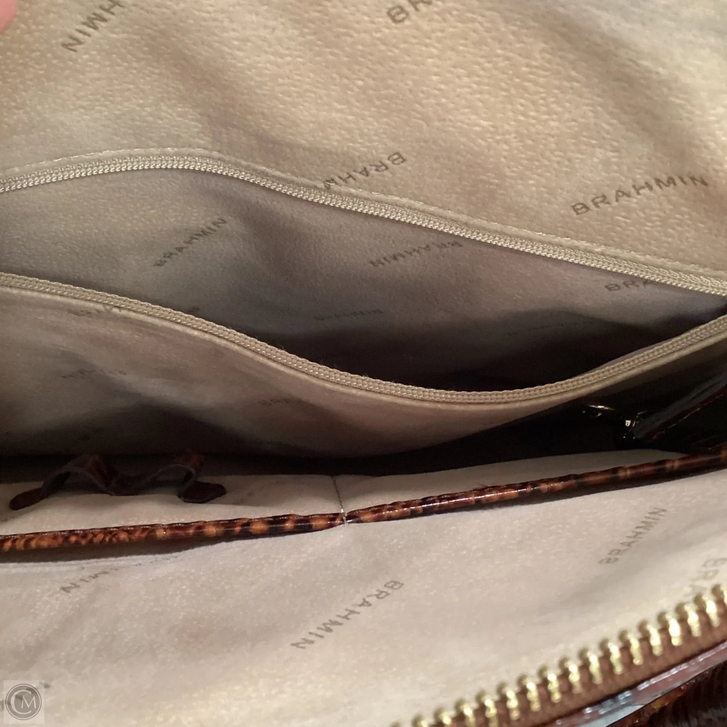 Handbag Designer By Brahmin, Size: Large