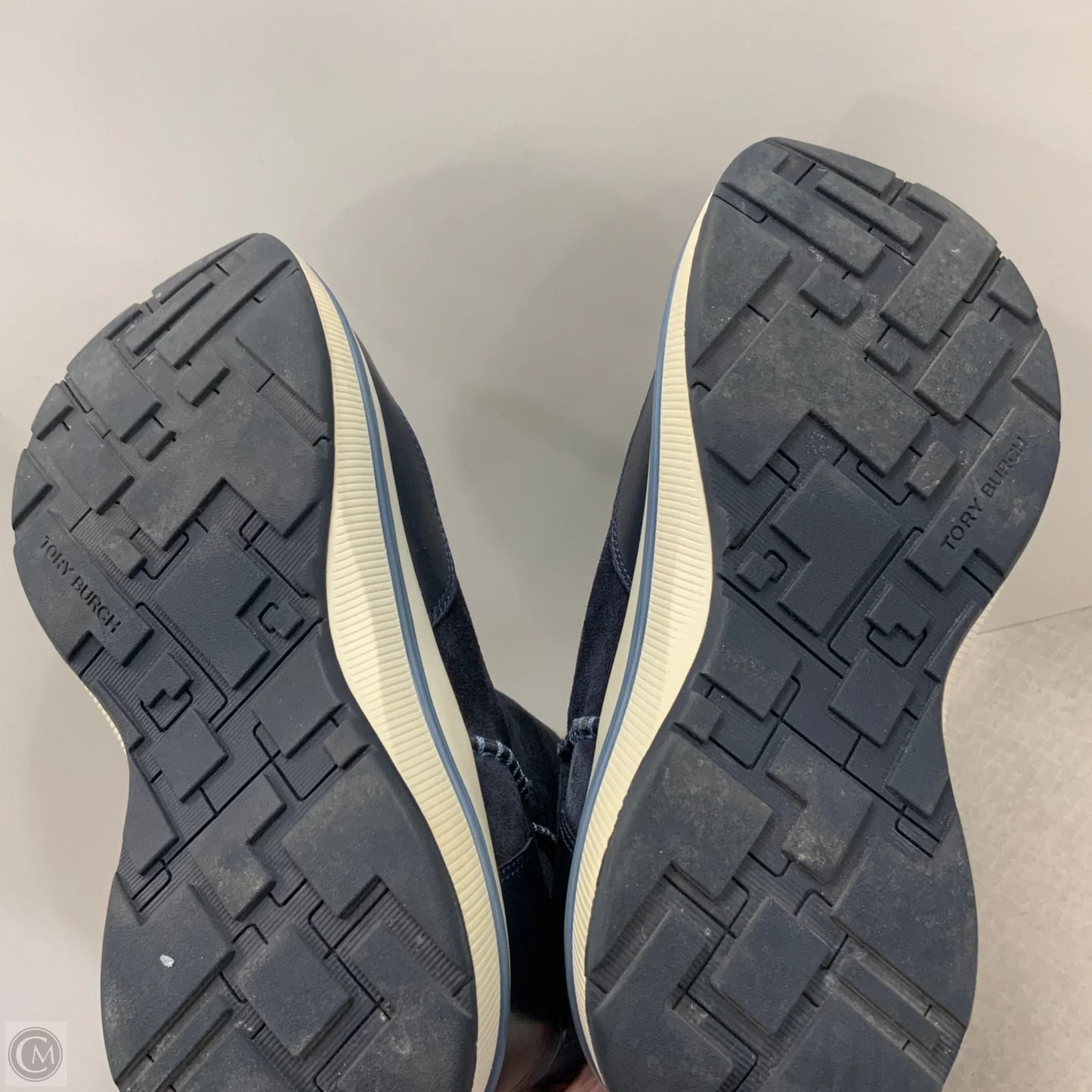 Boots Designer By Tory Burch In Blue, Size: 7