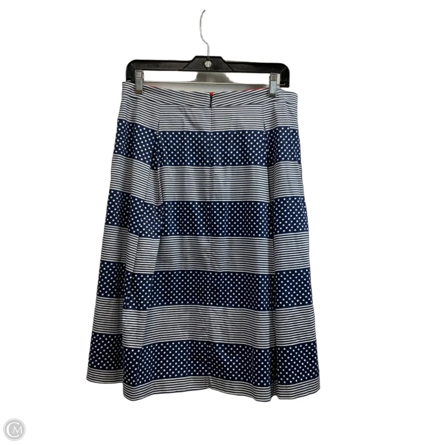 Skirt Midi By Boden In Blue & White, Size: 14p