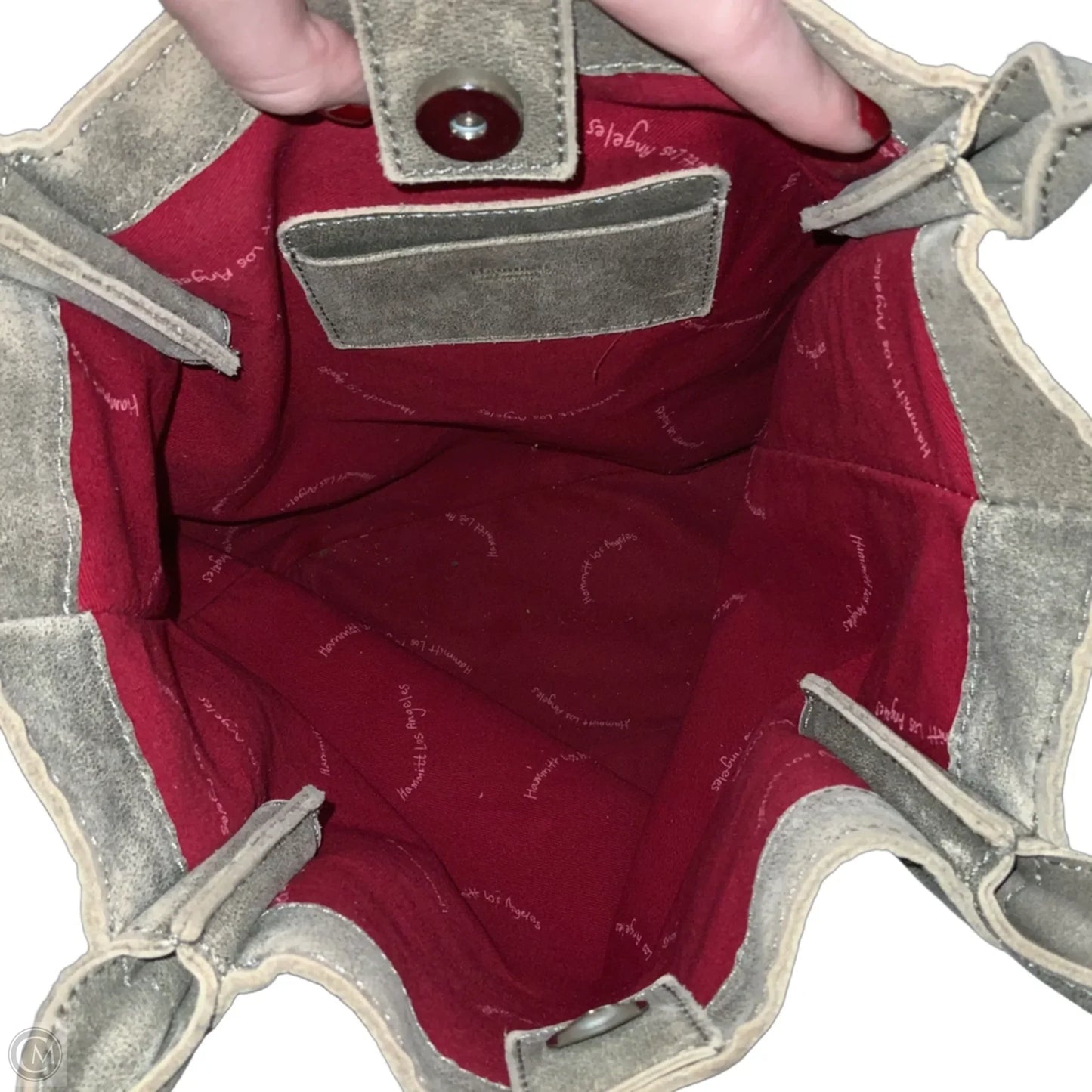 Handbag Leather By Hammitt, Size: Medium