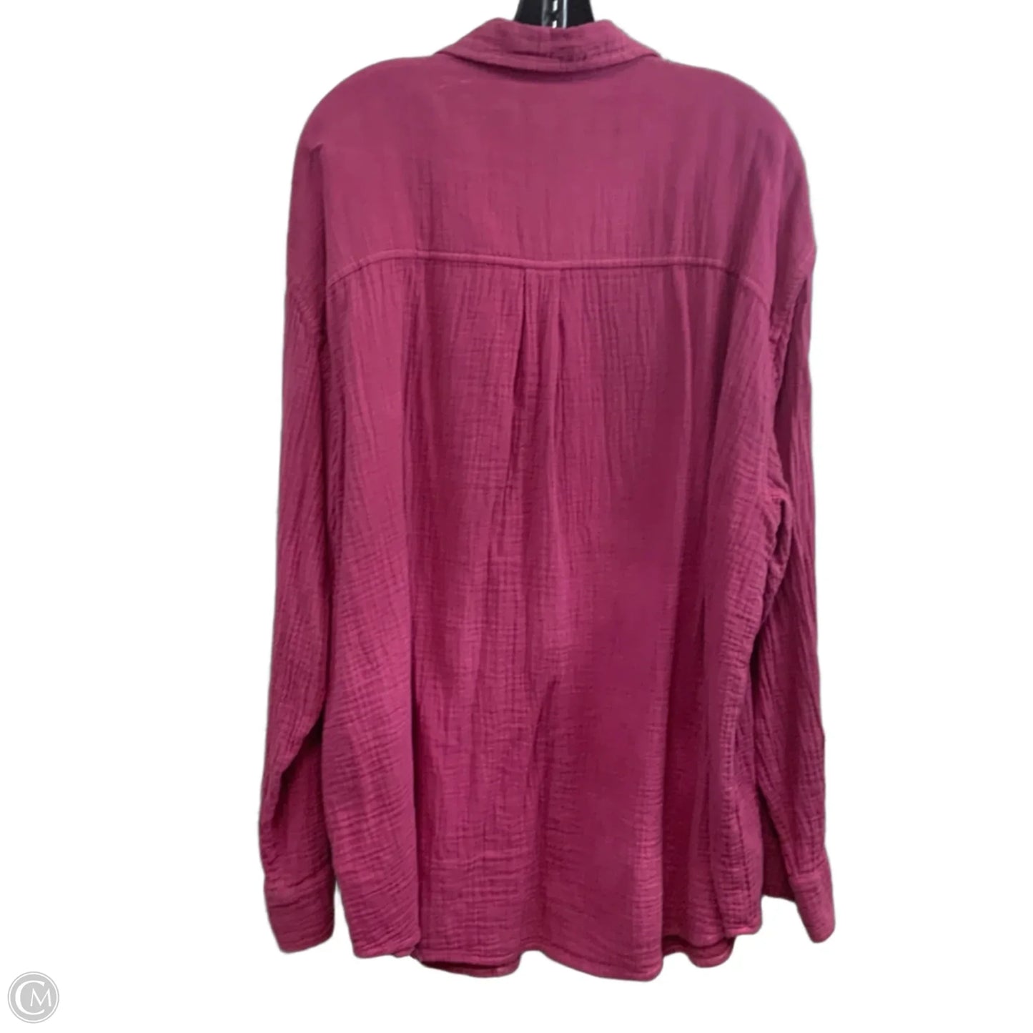 Blouse Long Sleeve By Wilfred In Pink, Size: 2x