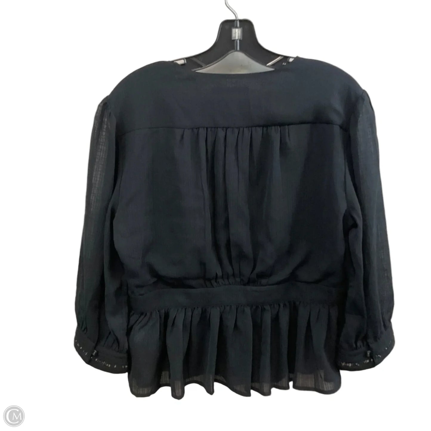 Blouse Long Sleeve By Scotch & Soda In Black, Size: M